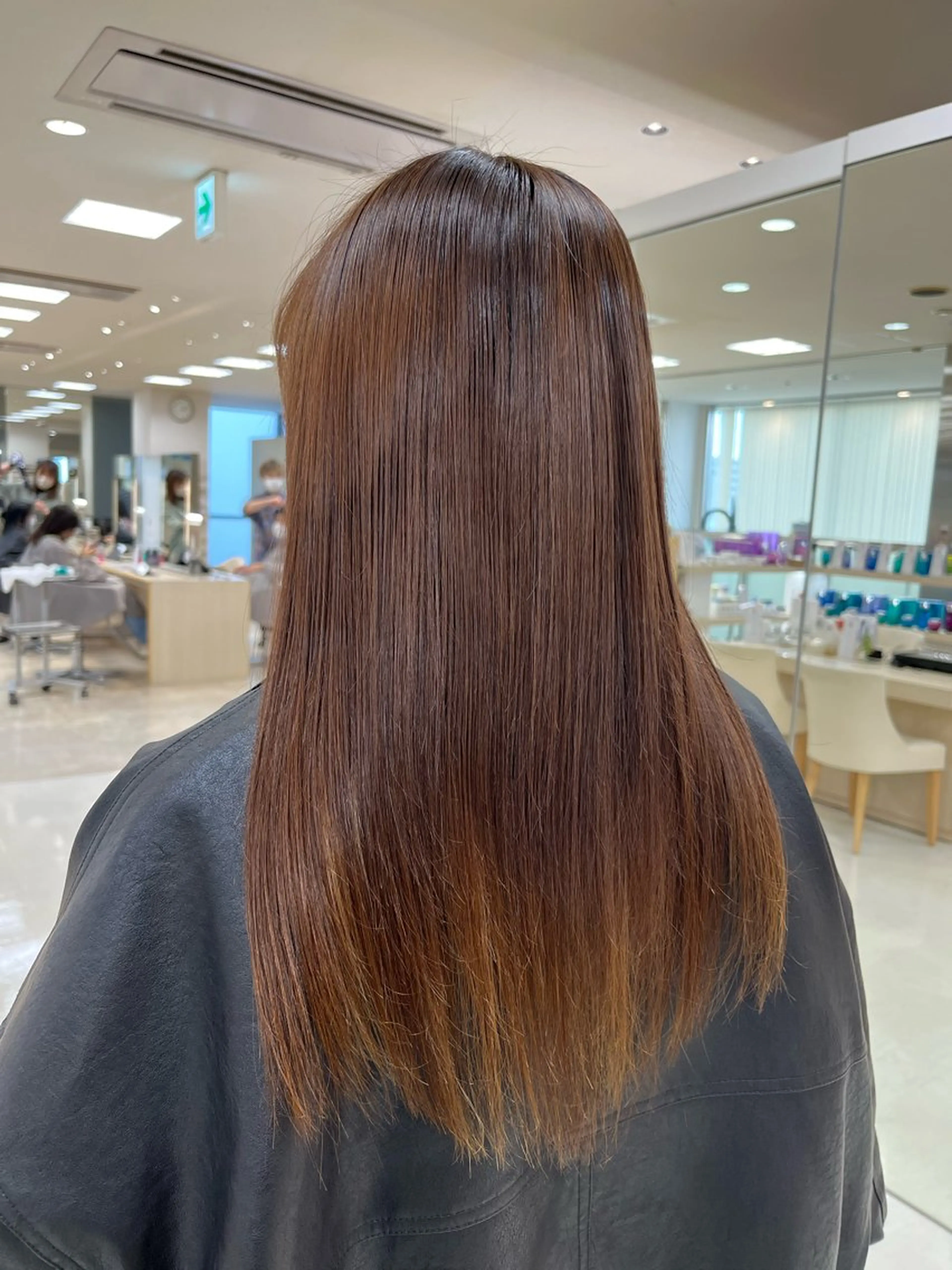 ロング 髪質改善/縮毛矯正/ 暖色カラー💫のヘアスタイル