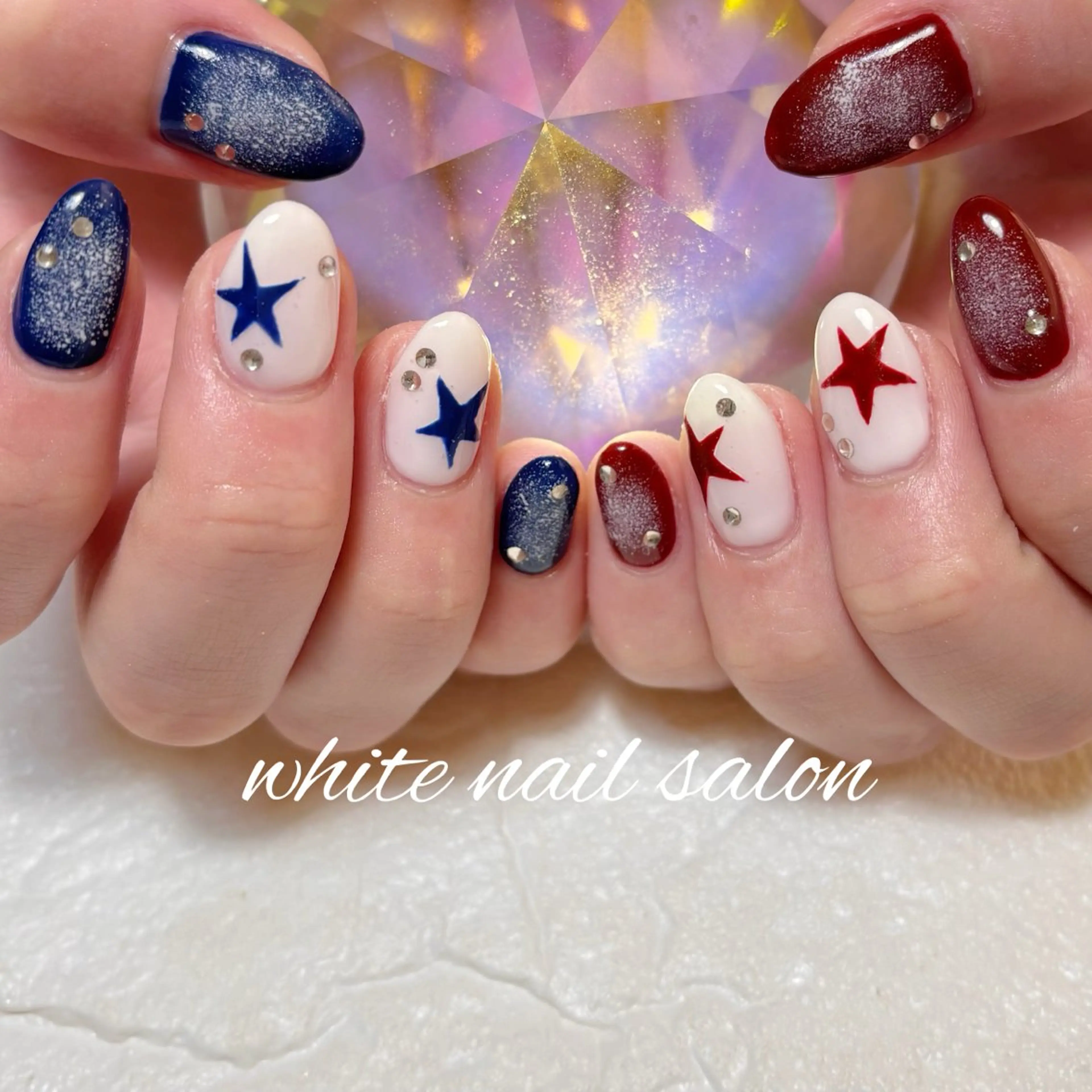 ネイル フットネイル ラメ(グリッター) 持ち込み ハンドネイル white nail salonのネイルデザイン
