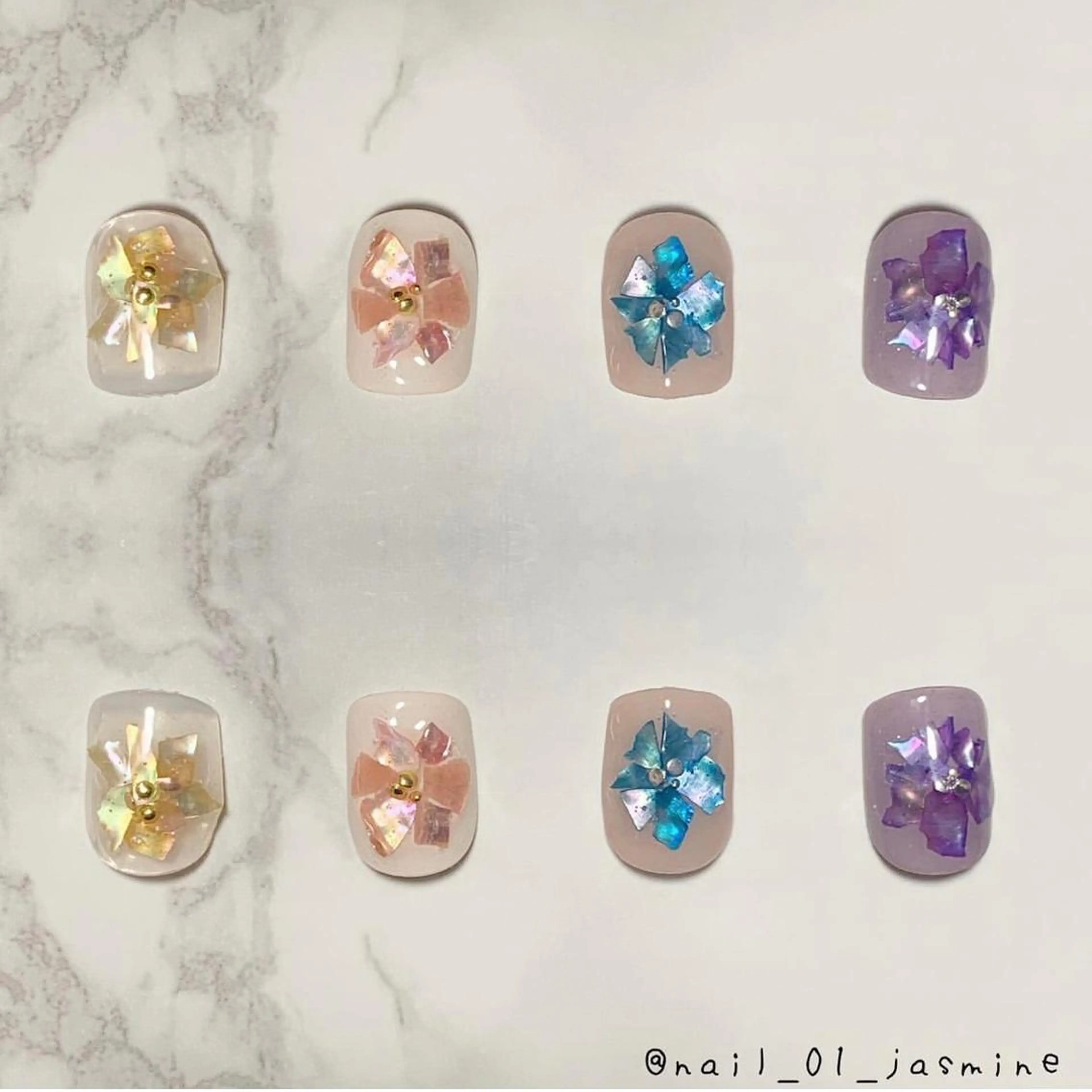 ネイル フラワーネイル ハンドネイル フットネイル S LOUNGE NAIL所属・パーツたくさん🍓 SUMIのネイルデザイン