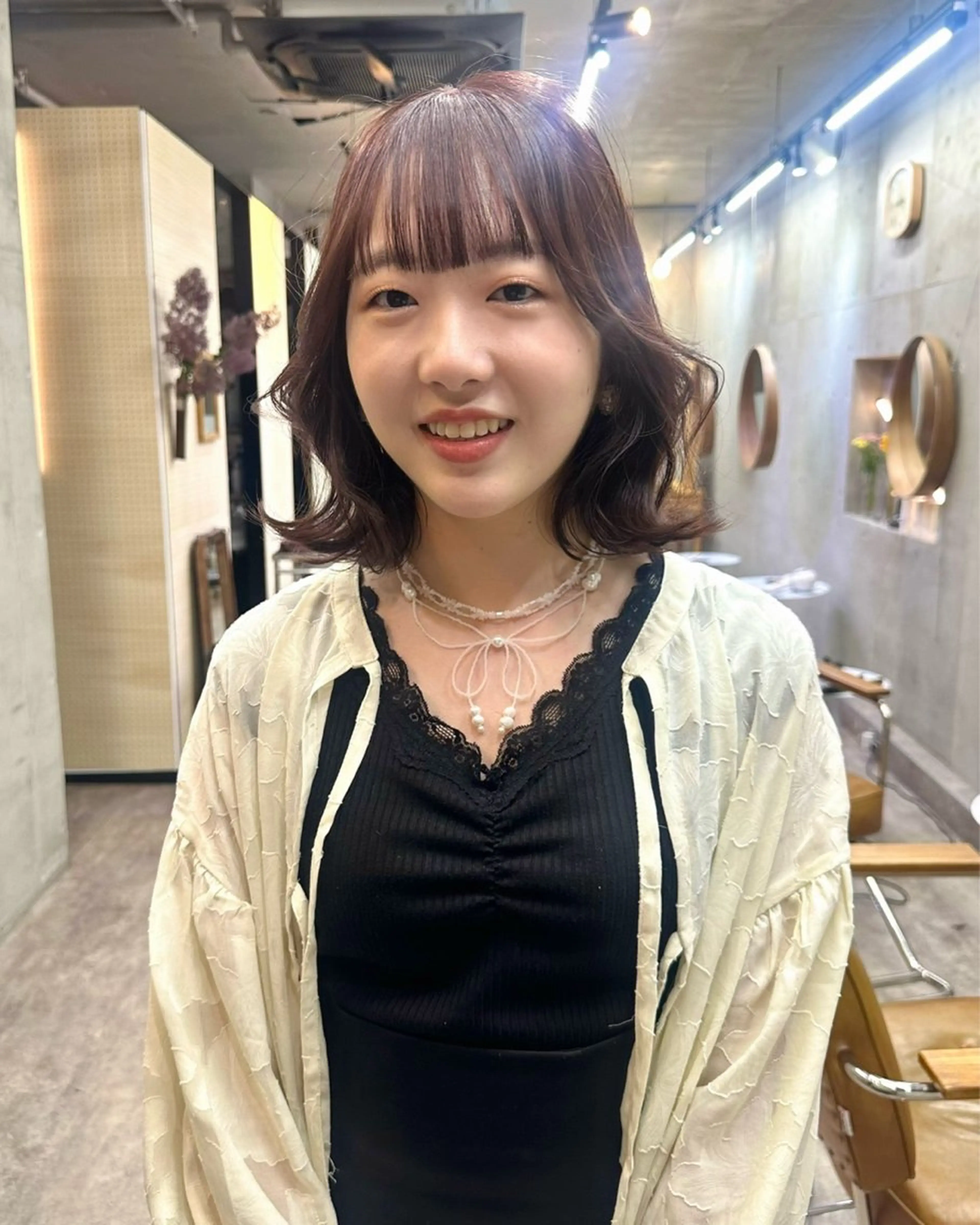 ショート カラー ピンクカラー ボブ くびれヘア レイヤーカット💫 ／HARUKA🎀のヘアスタイル