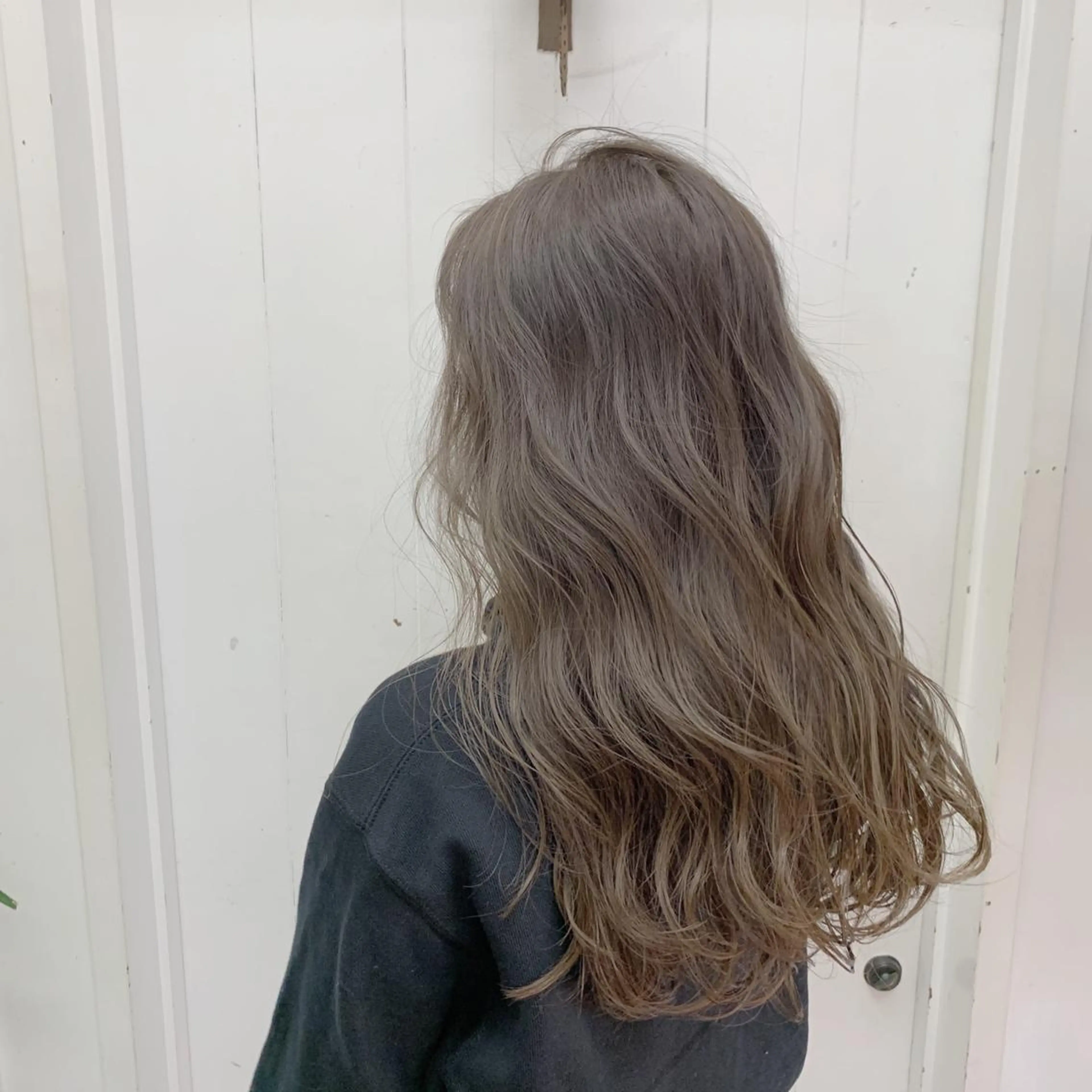 ロング カラー ネイビーカラー パープルカラー カット ヘアカラー ヘッドスパ 🌿大人かわいいヘア 🌿Ayahaのヘアスタイル