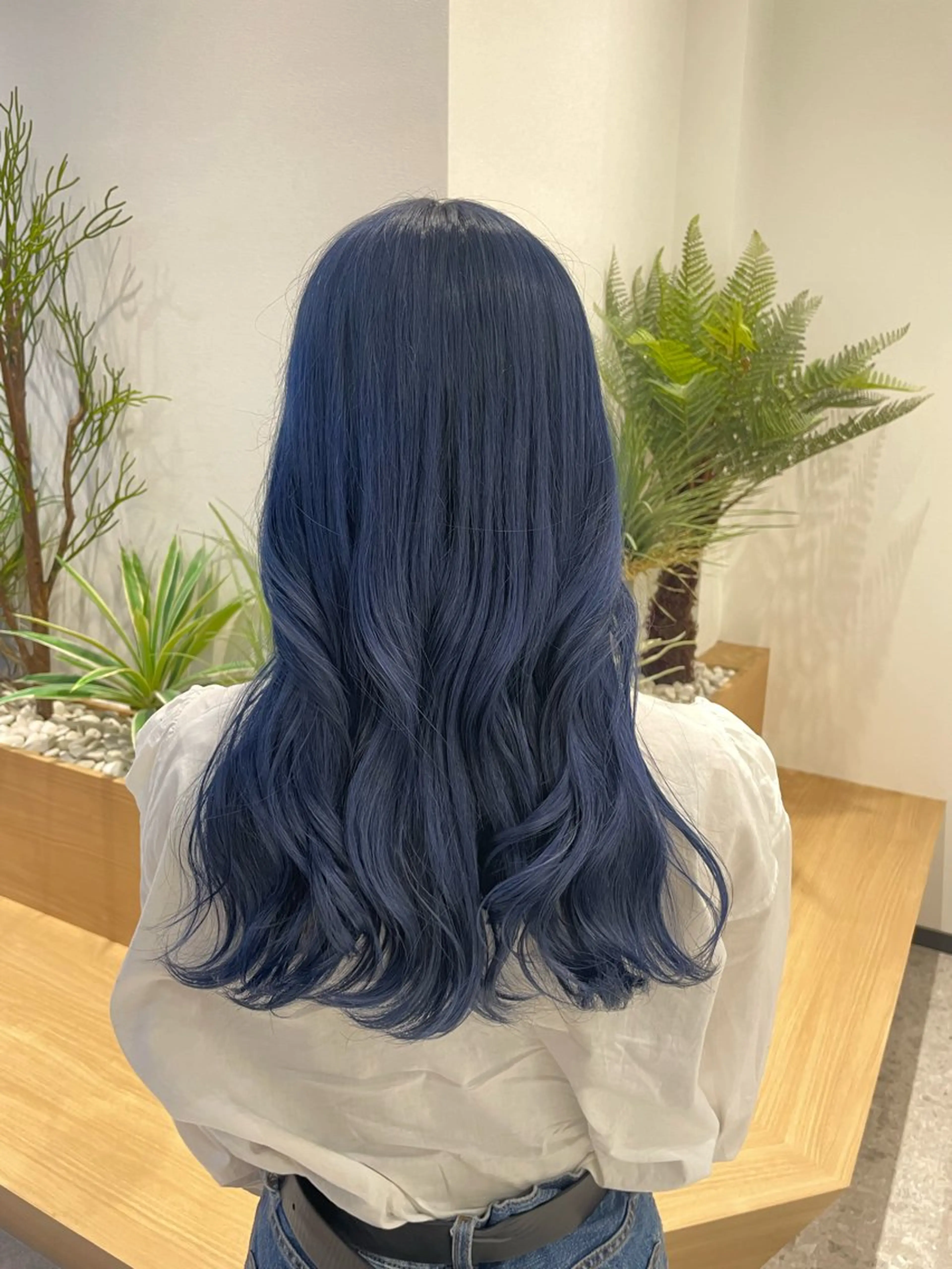 セミロング カラー ヘアカラー ハイトーン/韓国ヘア sena🩵のヘアスタイル