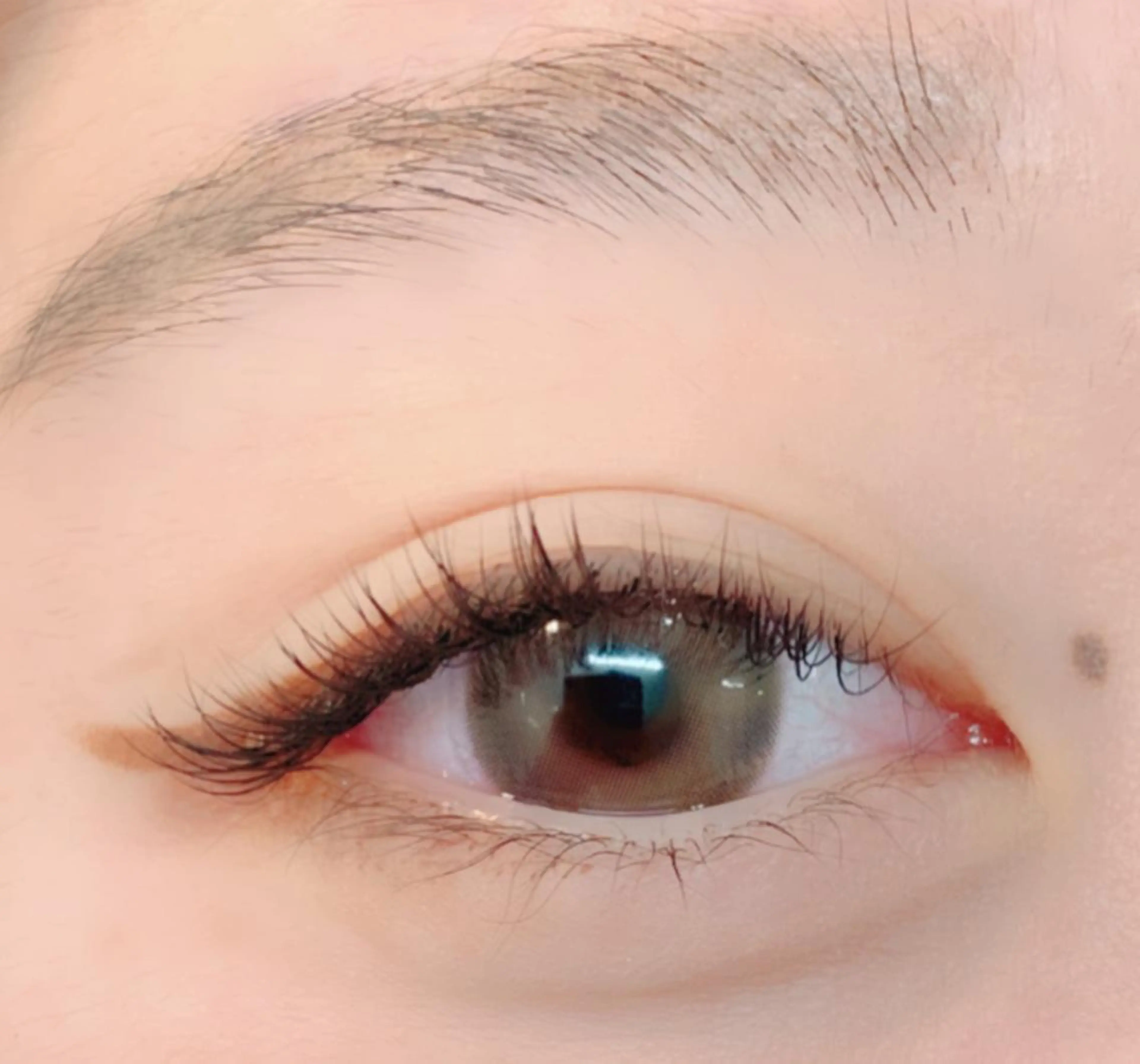 マツエク・マツパ 目尻長め ナチュラル tiara所属・福田 明日香のマツエク・マツパデザイン