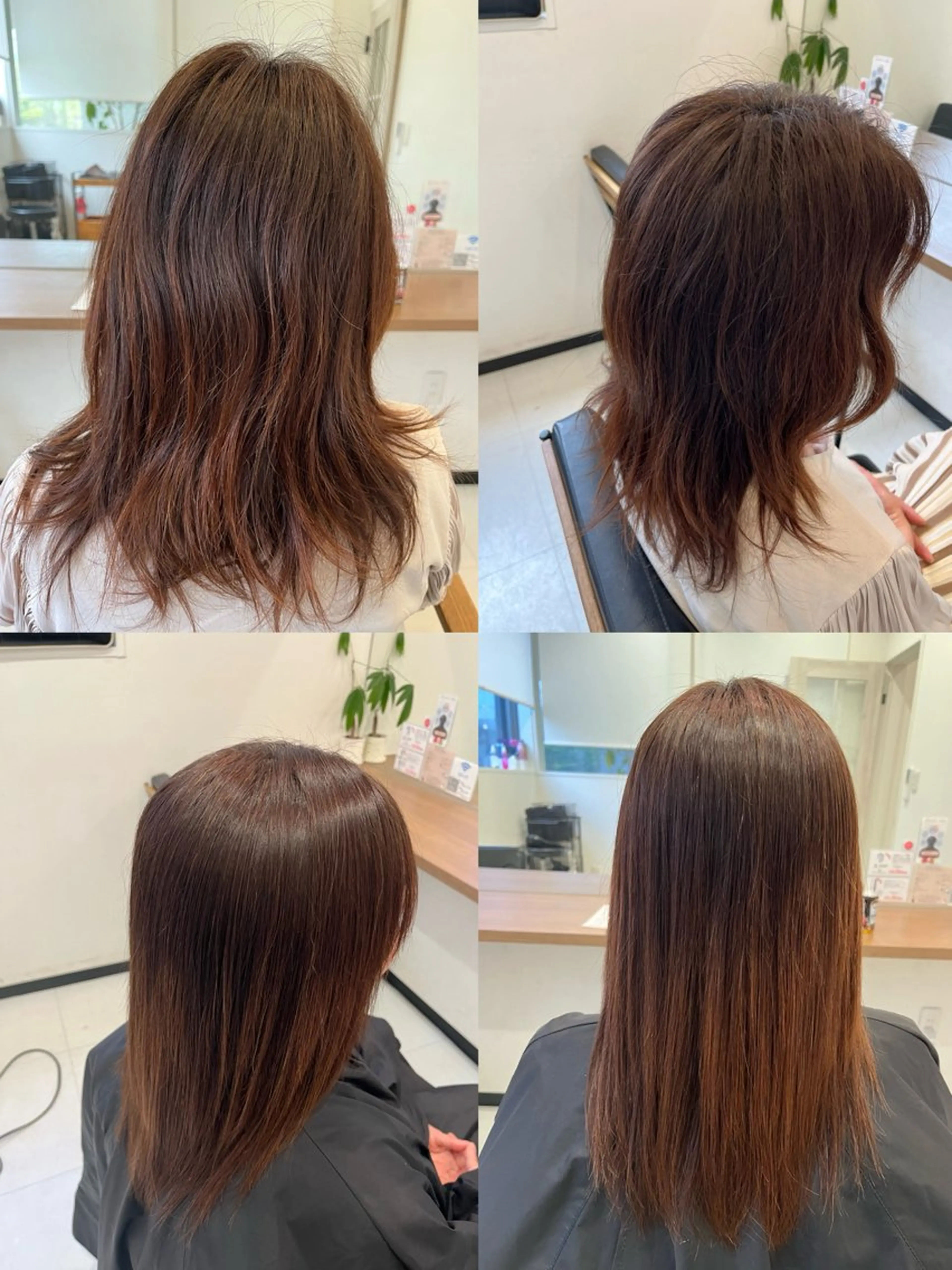 ロング 縮毛矯正 ARISE🐳 安達 紫帆のヘアスタイル