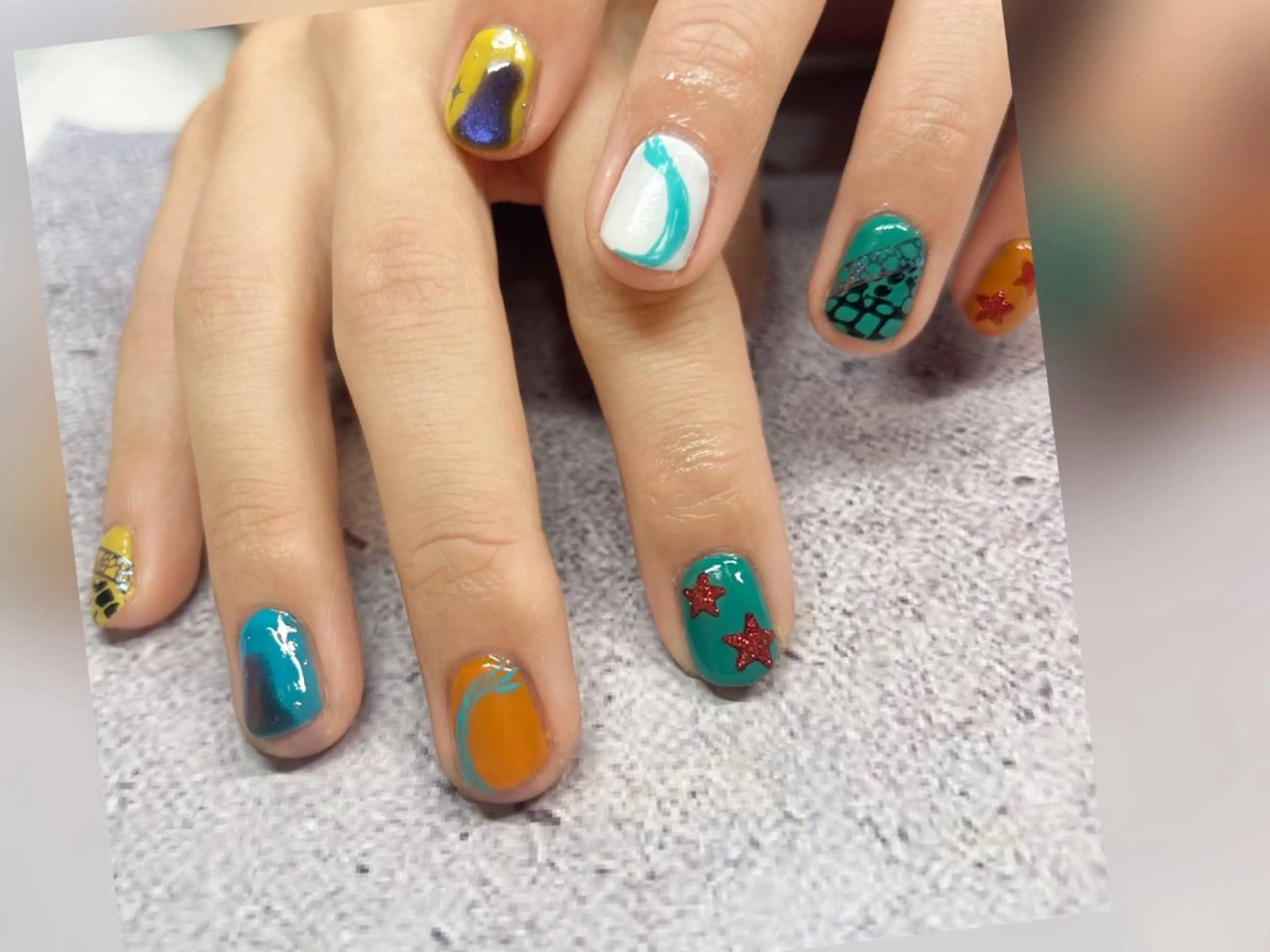 オフ無し【メンズネイル】ジェルデザインコース　¥7700～の写真