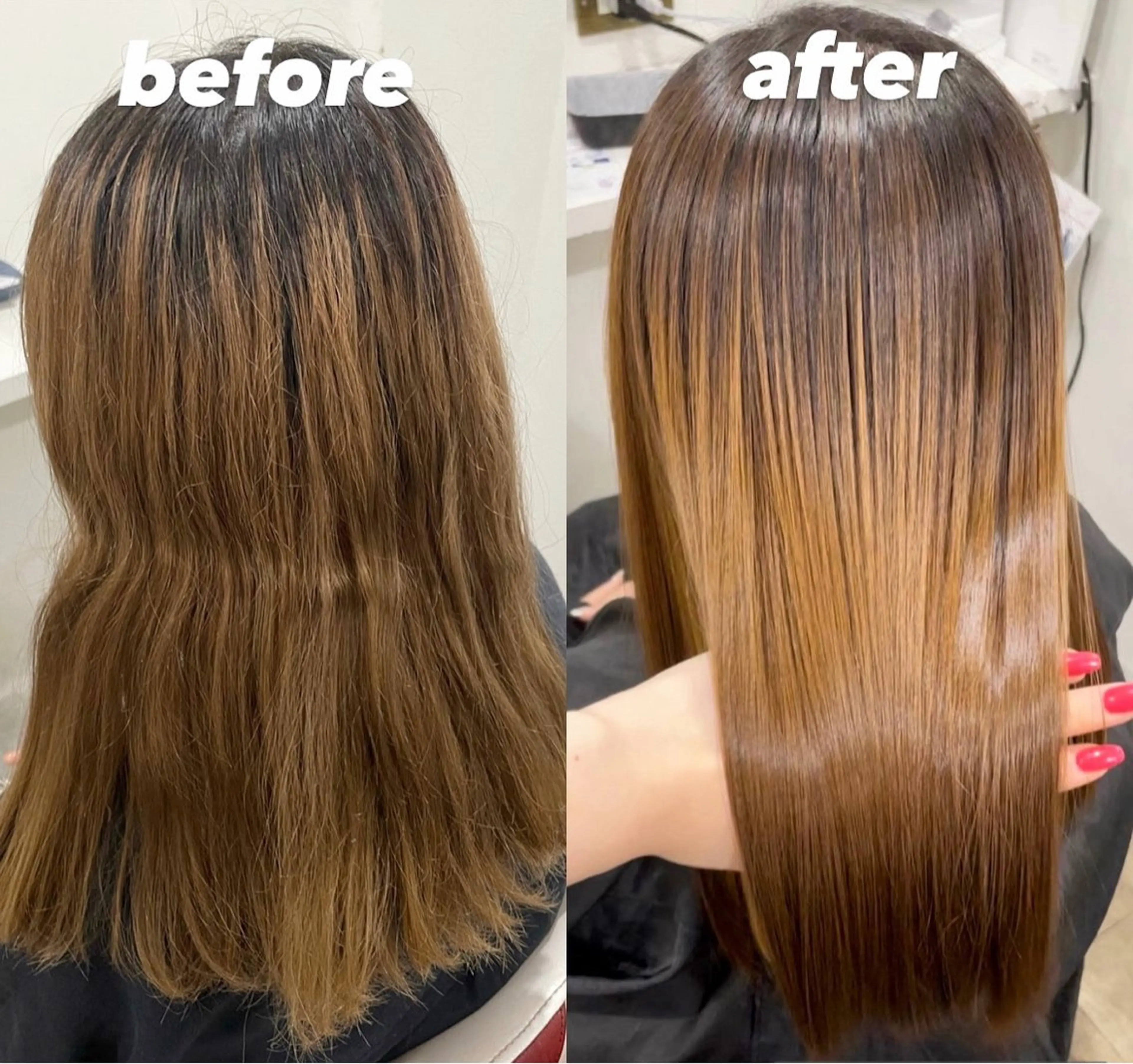 セミロング Jewel Box所属・梅田/酸性ストレート 髪質改善/natsuのヘアスタイル