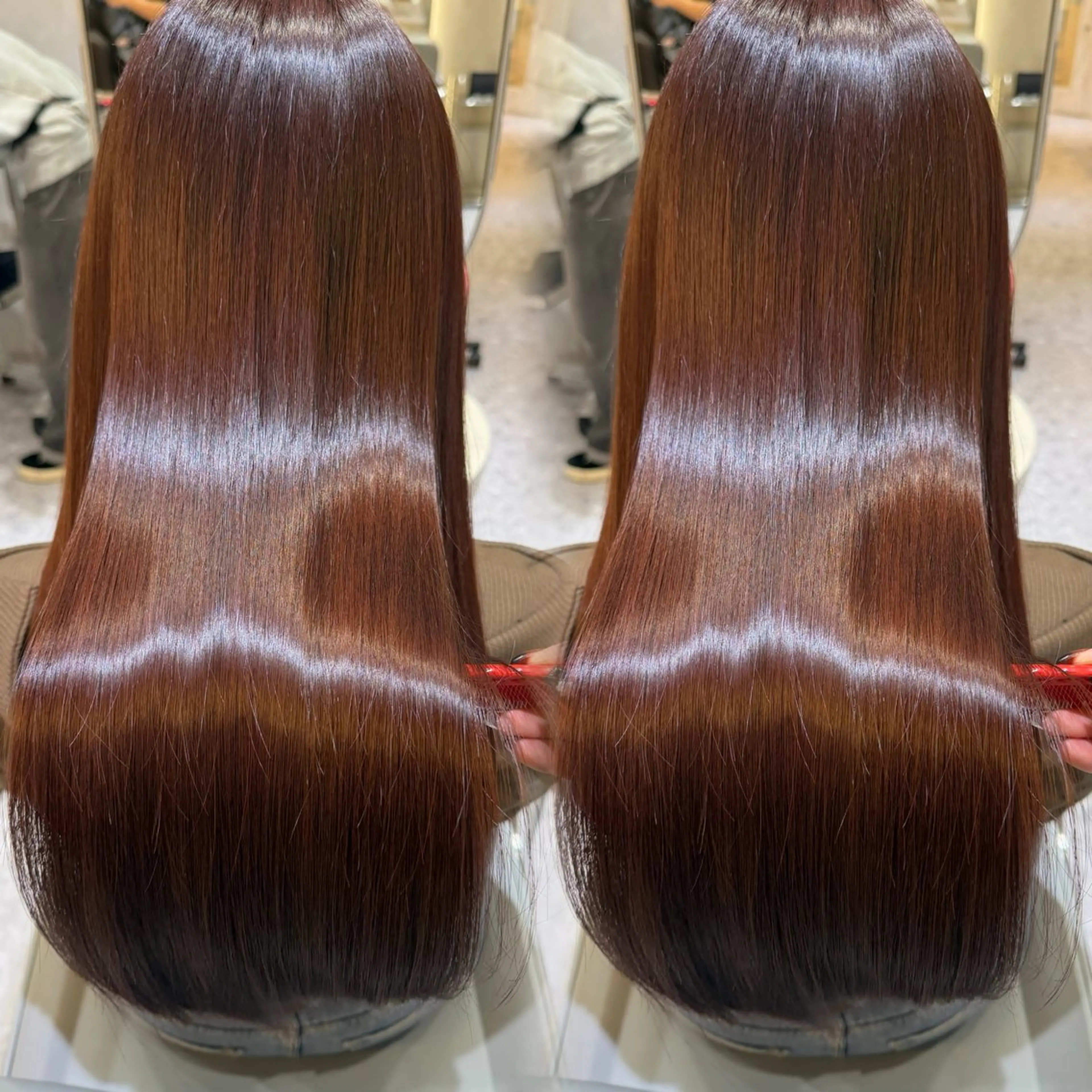 セミロング カラー 🎀髪質改善/艶髪/ 艶カラー🎀浅田涼風のヘアスタイル