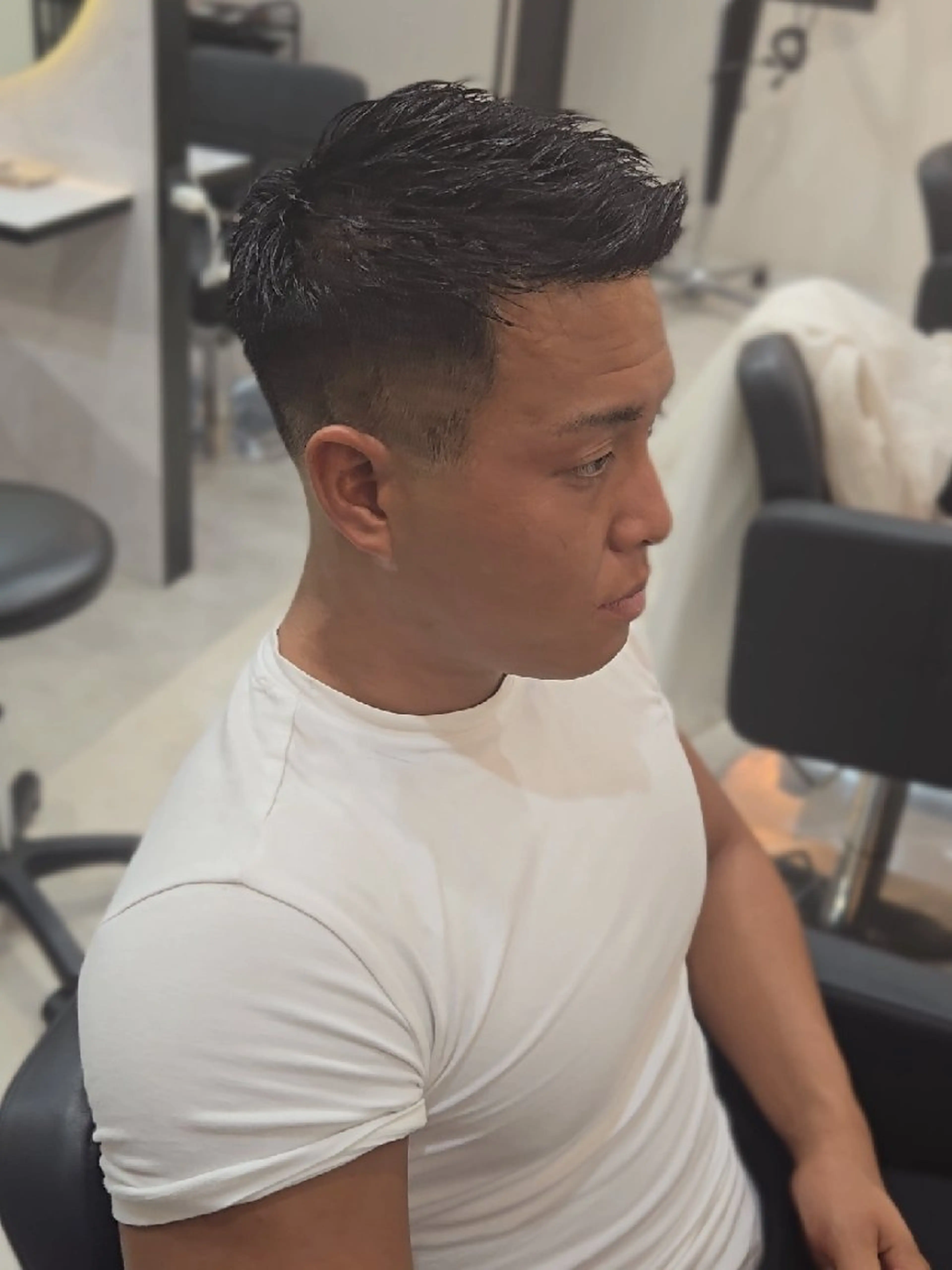 メンズ ショート フェードカット カット ヘアセット Lapis 名古屋駅前店所属・LEN名古屋/パーマ 海外ヘア/メンズ特化のヘアスタイル