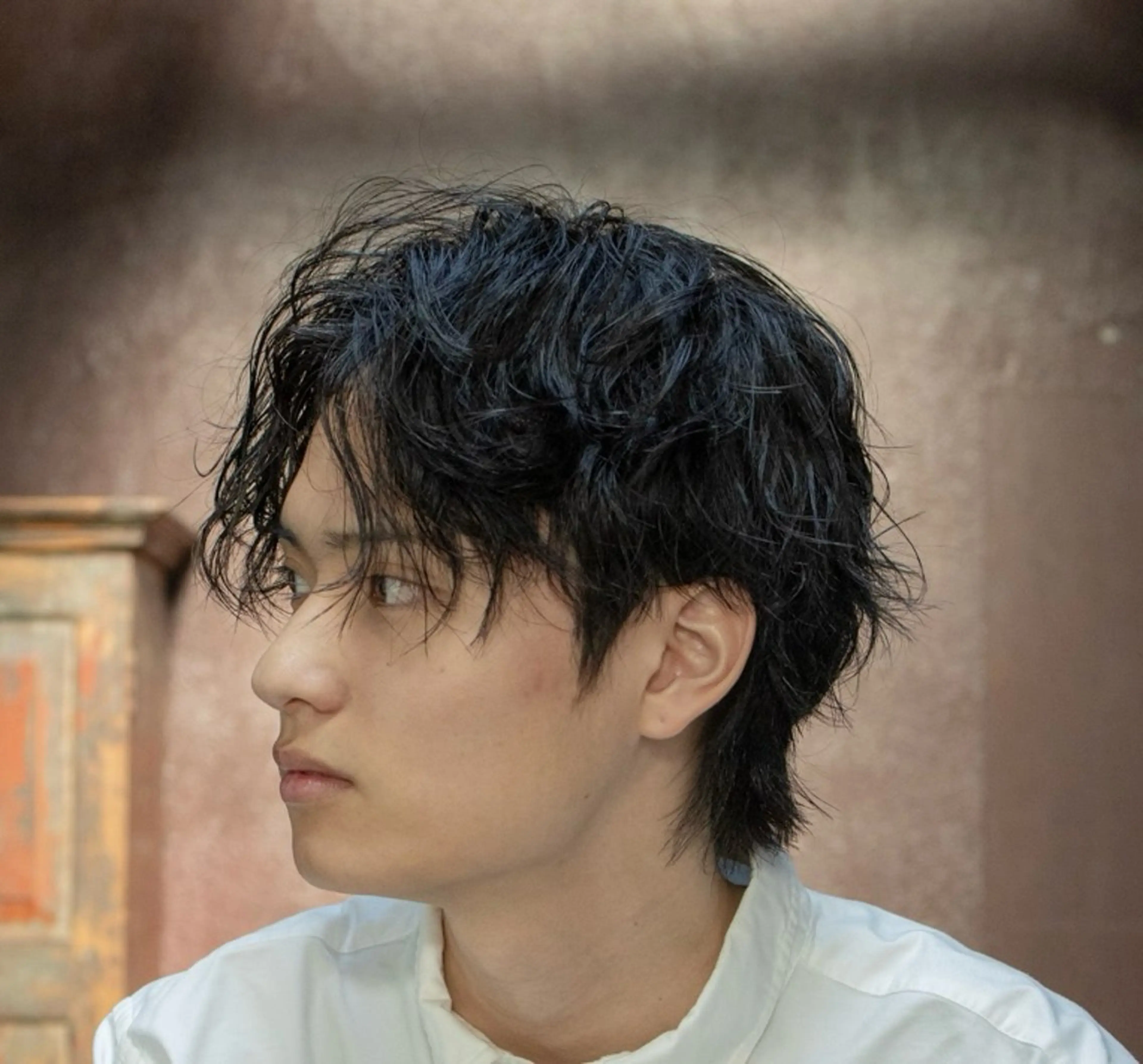 ショート メンズ カット パーマ／メンズ ／ピンパーマ/横山のヘアスタイル