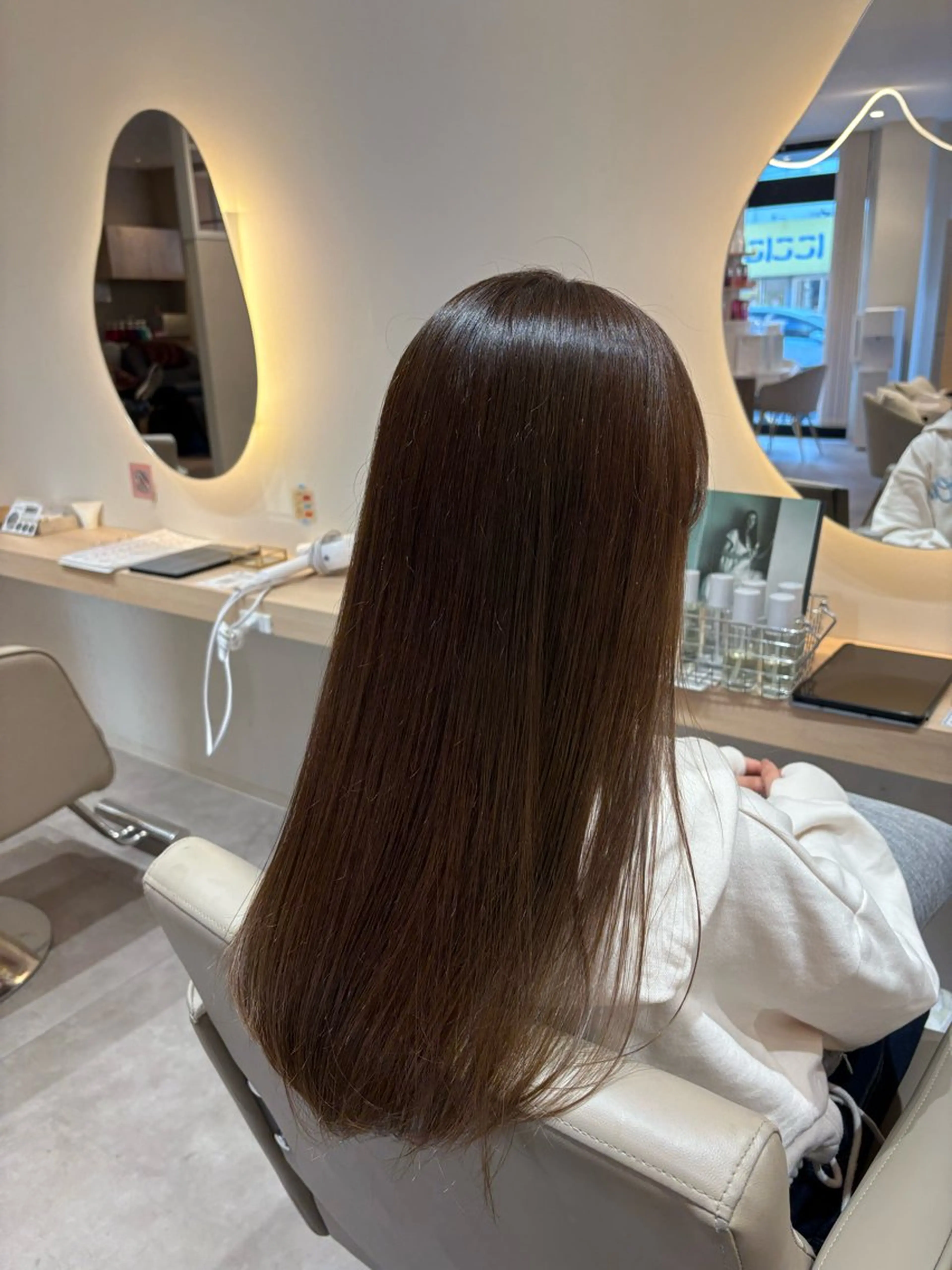 ロング カラー 透明感カラー オリーブカラー オレンジ カット ヘアカラー レイヤー/透明感/髪 質改善/メンズ/佐藤のヘアスタイル