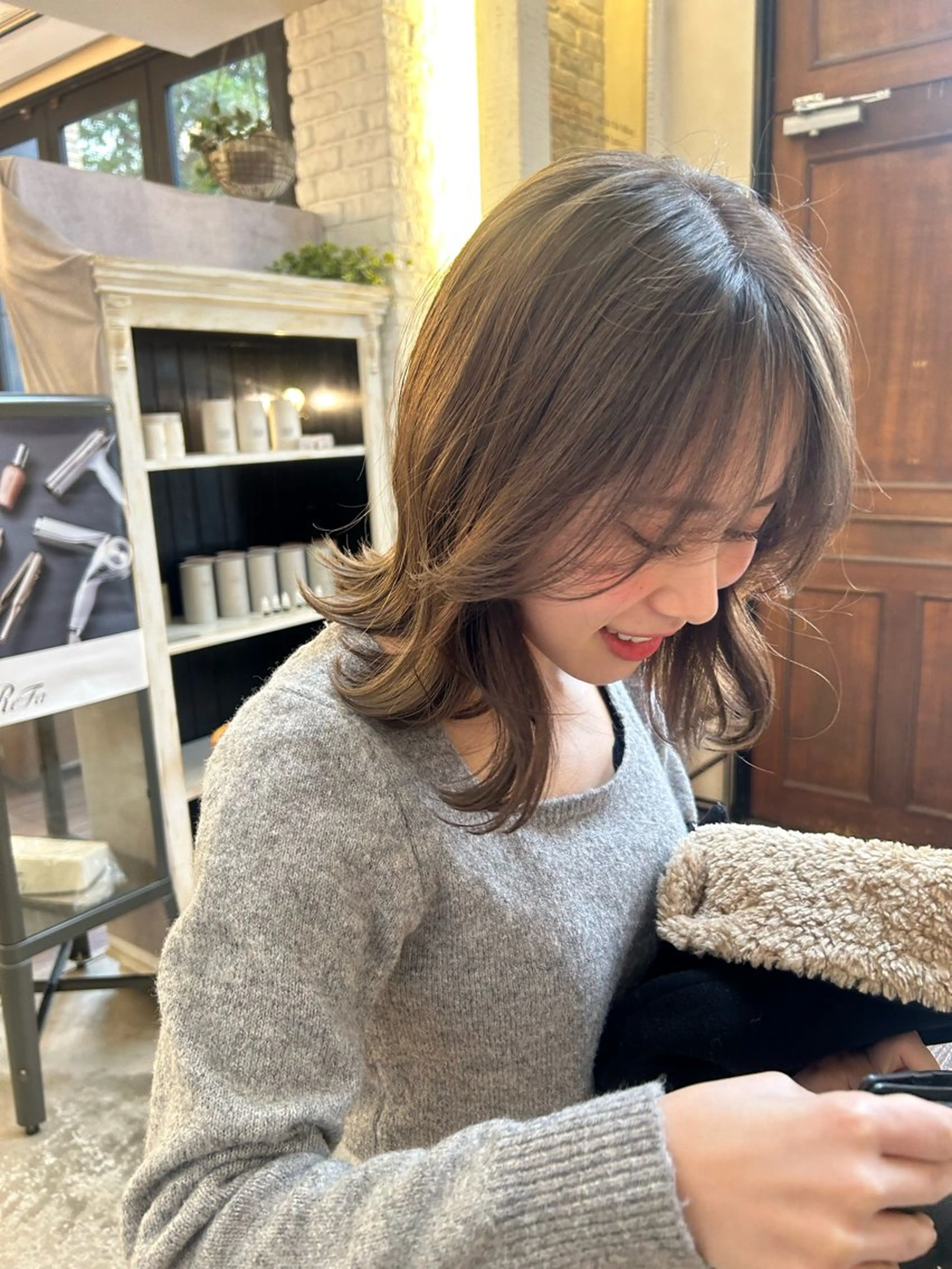 ミディアム ume /YUEのヘアスタイル