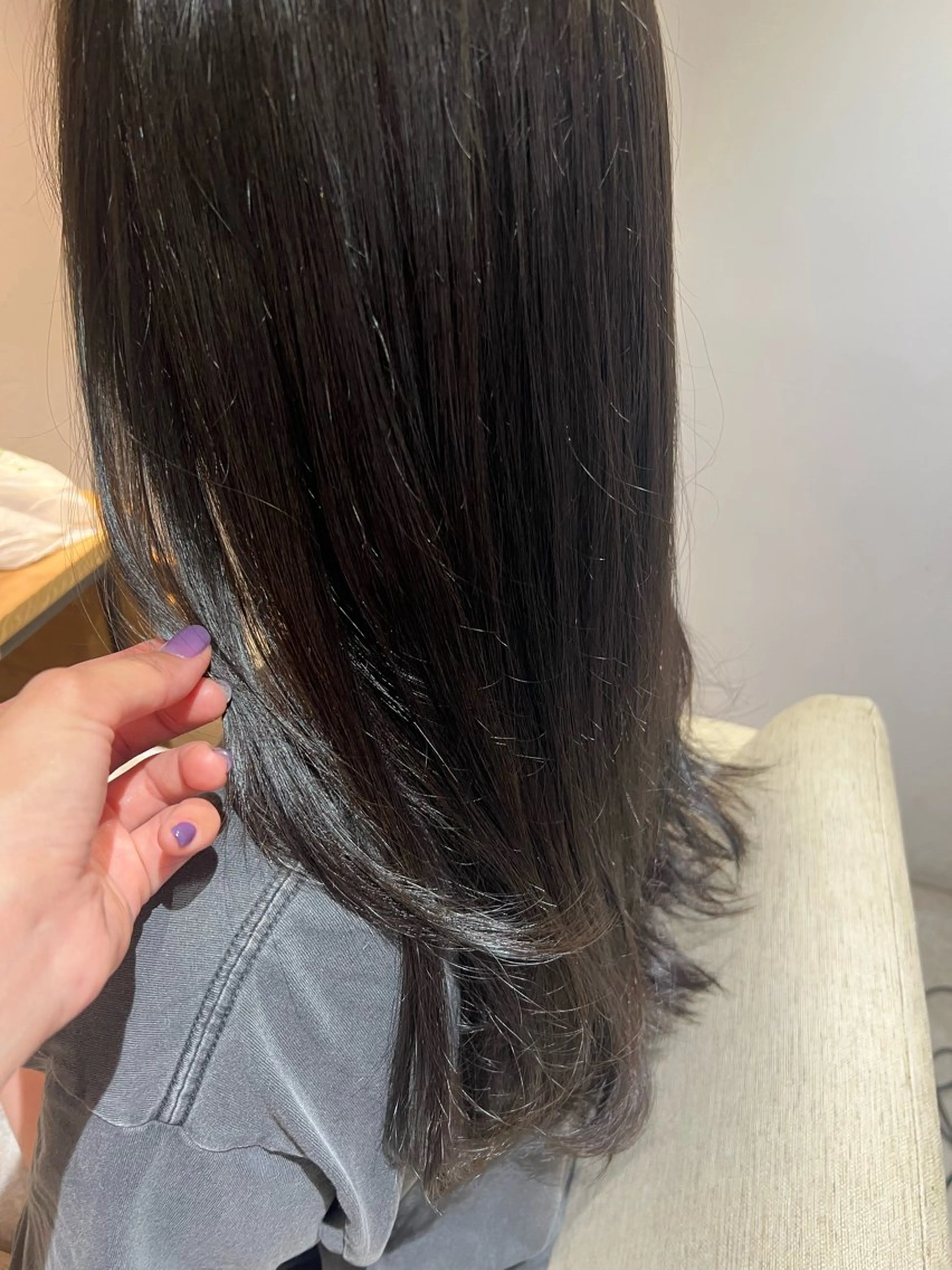 ロング カラー カット ヘアカラー ブルームヘアデザイン かこ。のヘアスタイル