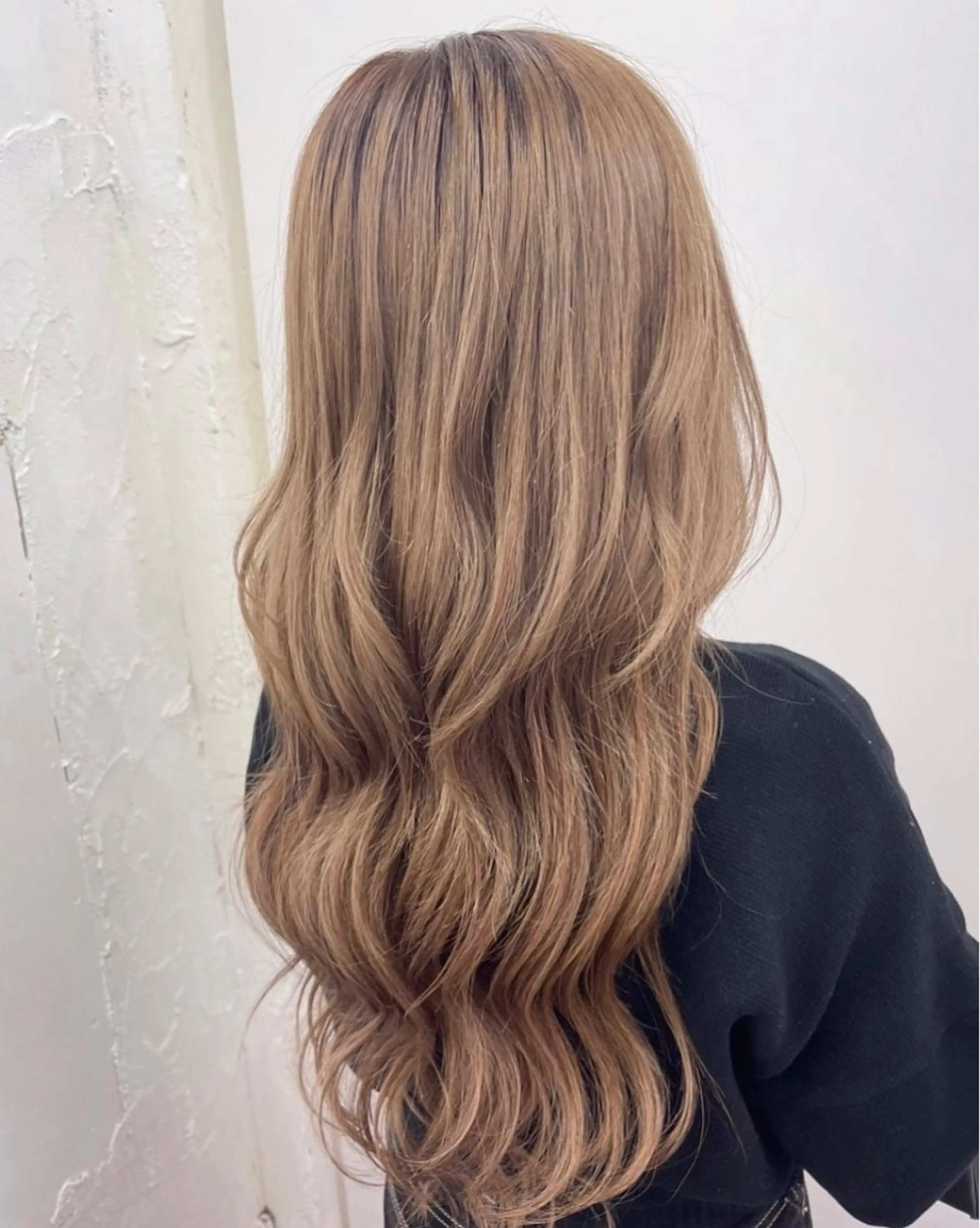 ロング カラー シールエクステ ベージュカラー エクステ シシド ユウスケ Aceのヘアスタイル