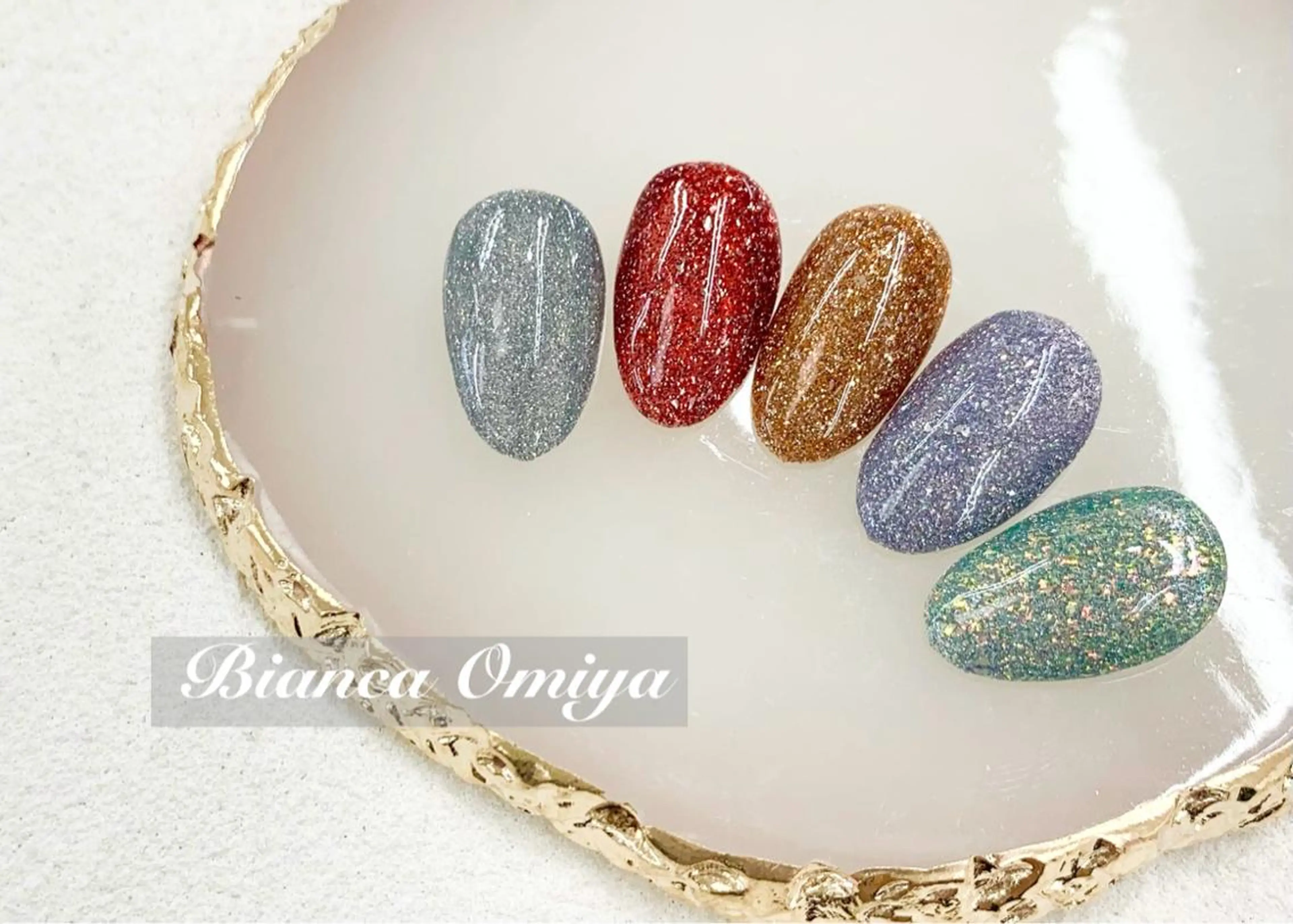 ネイル フラッシュネイル ハンドネイル ビアンカ大宮ネイル 店長 モリサワのネイルデザイン