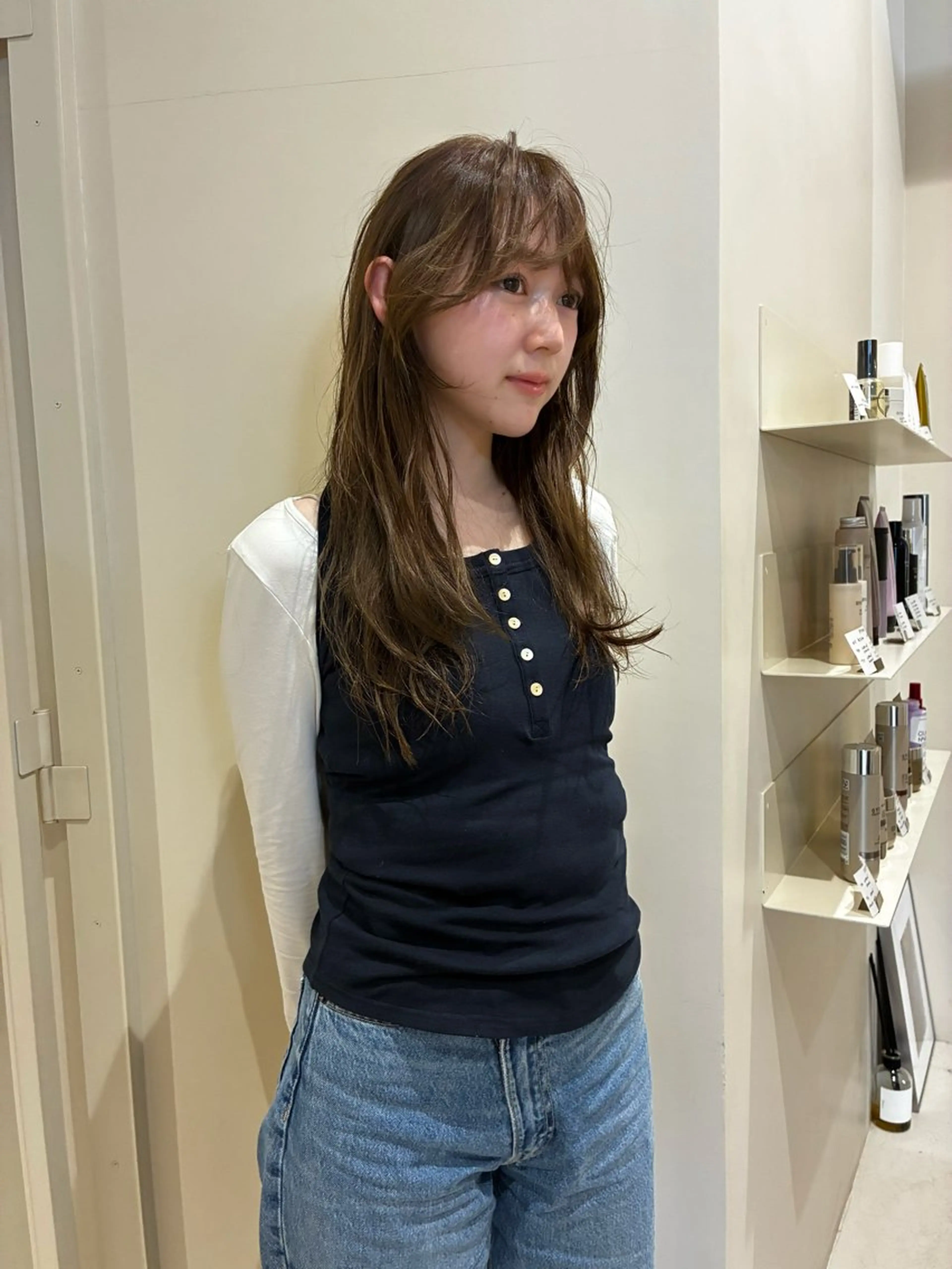 ロング ヘアカラー SHINDO MIYUのヘアスタイル