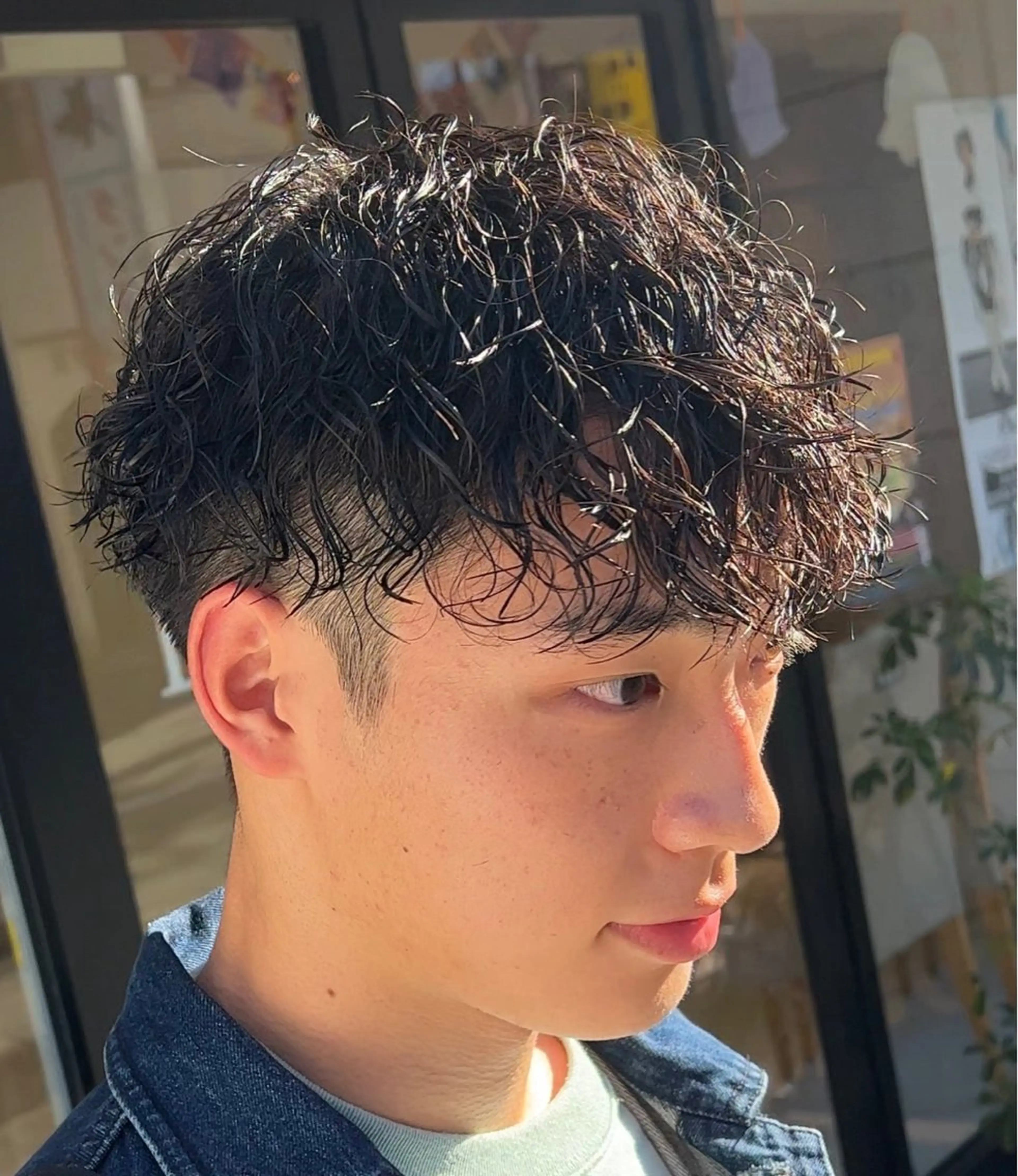 パーマ メンズ 透明感カラー/ ダブルカラー /ソラのヘアスタイル