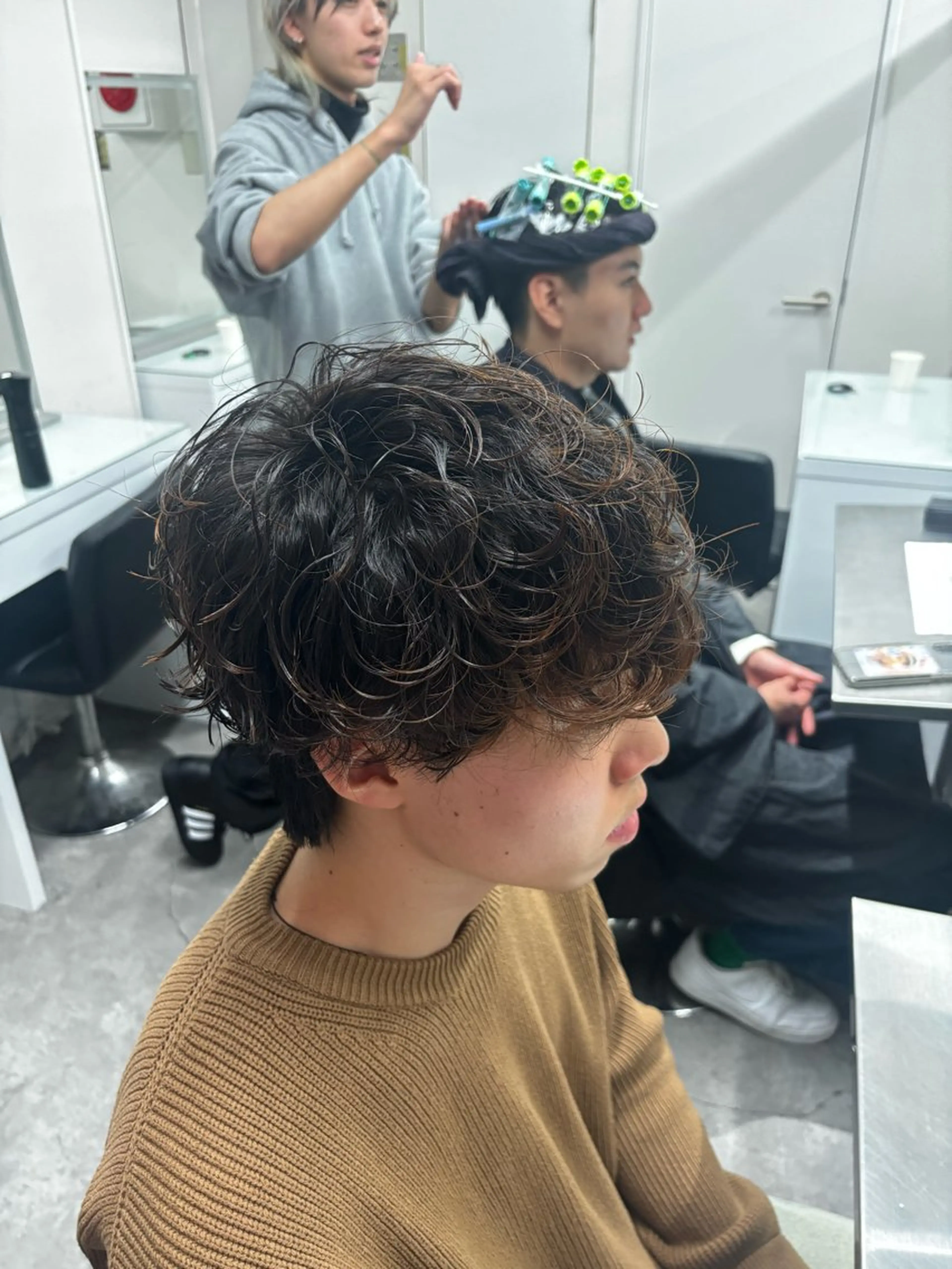 パーマ メンズ カット パーマ メンズ特化✨️ 韓国風パーマ🔥一八のヘアスタイル