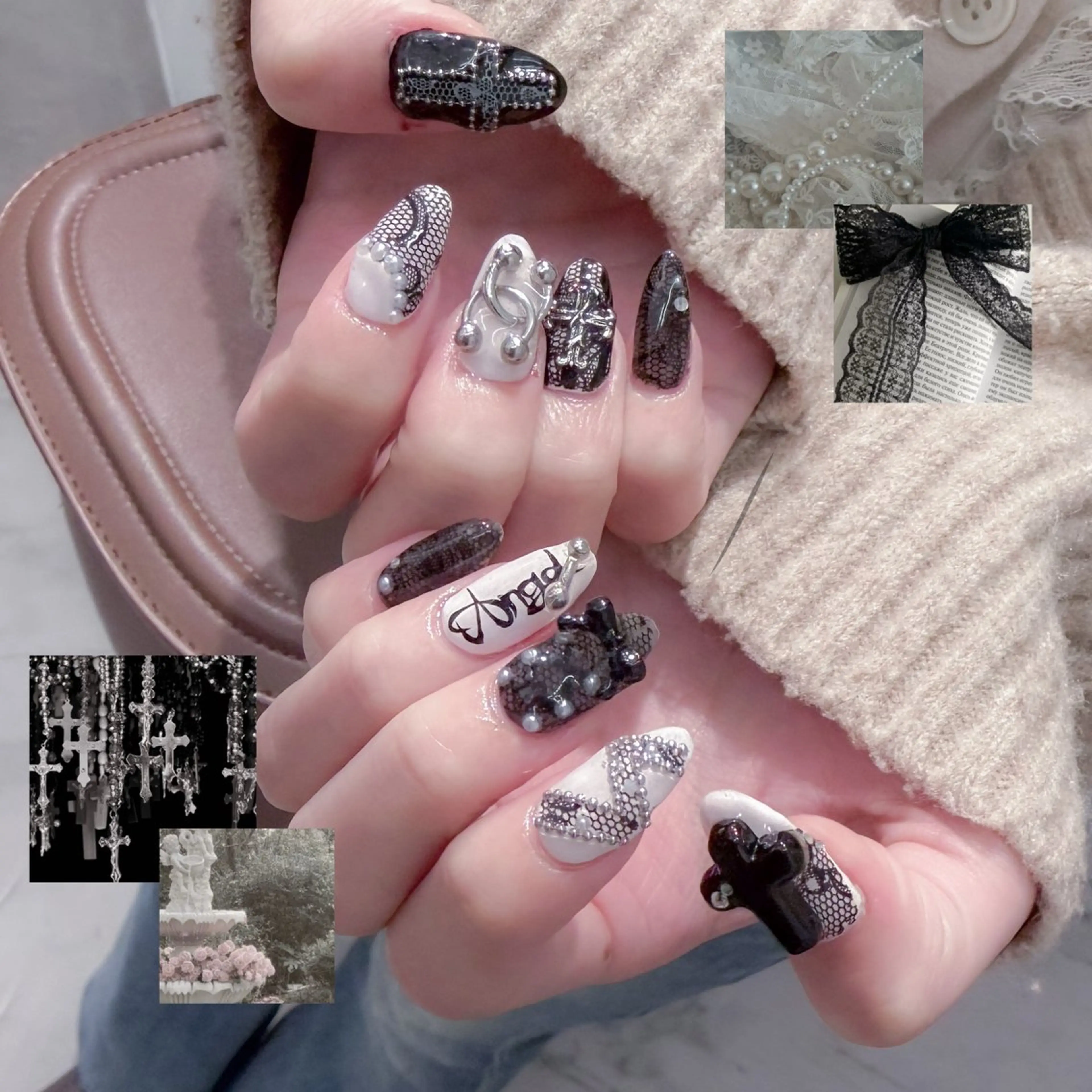ネイル ハンドネイル Nail Share Salon Mariris所属・ユカ‎𖤐nail 堺筋本町/心斎橋のネイルデザイン