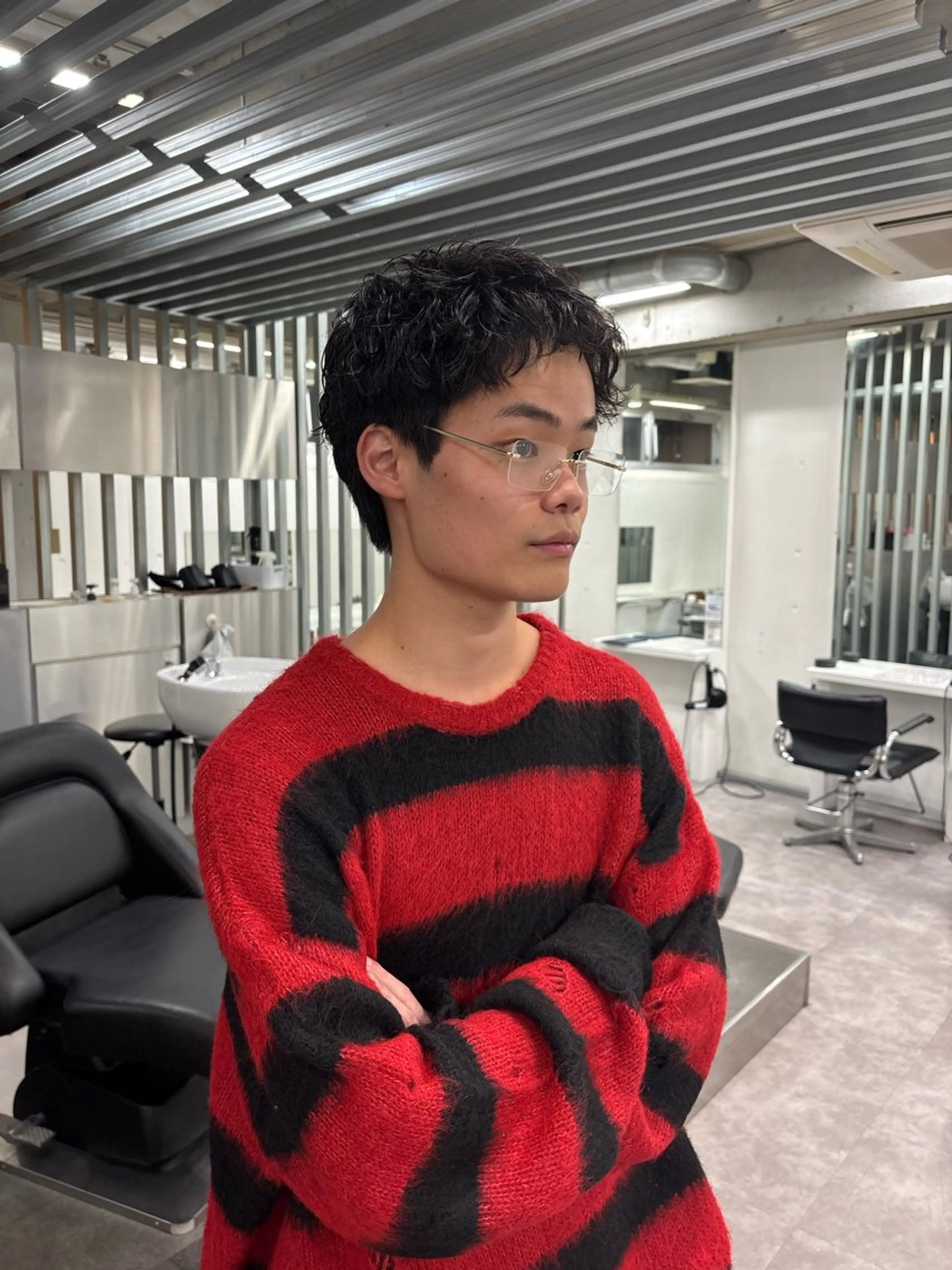 ショート パーマ メンズ fifth 庄子愛彩のヘアスタイル