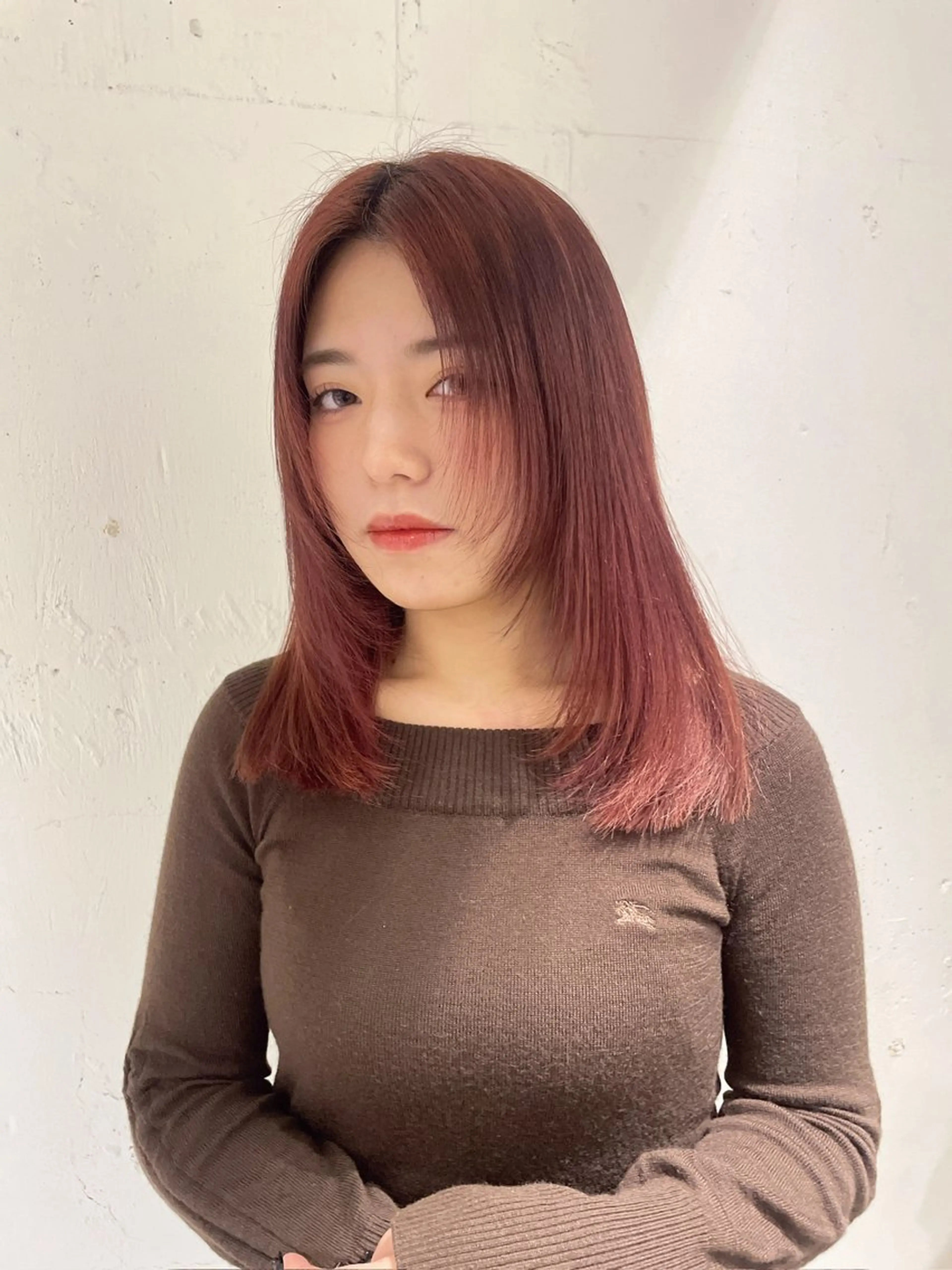 セミロング ユイナ ★暖色/レイヤー★のヘアスタイル