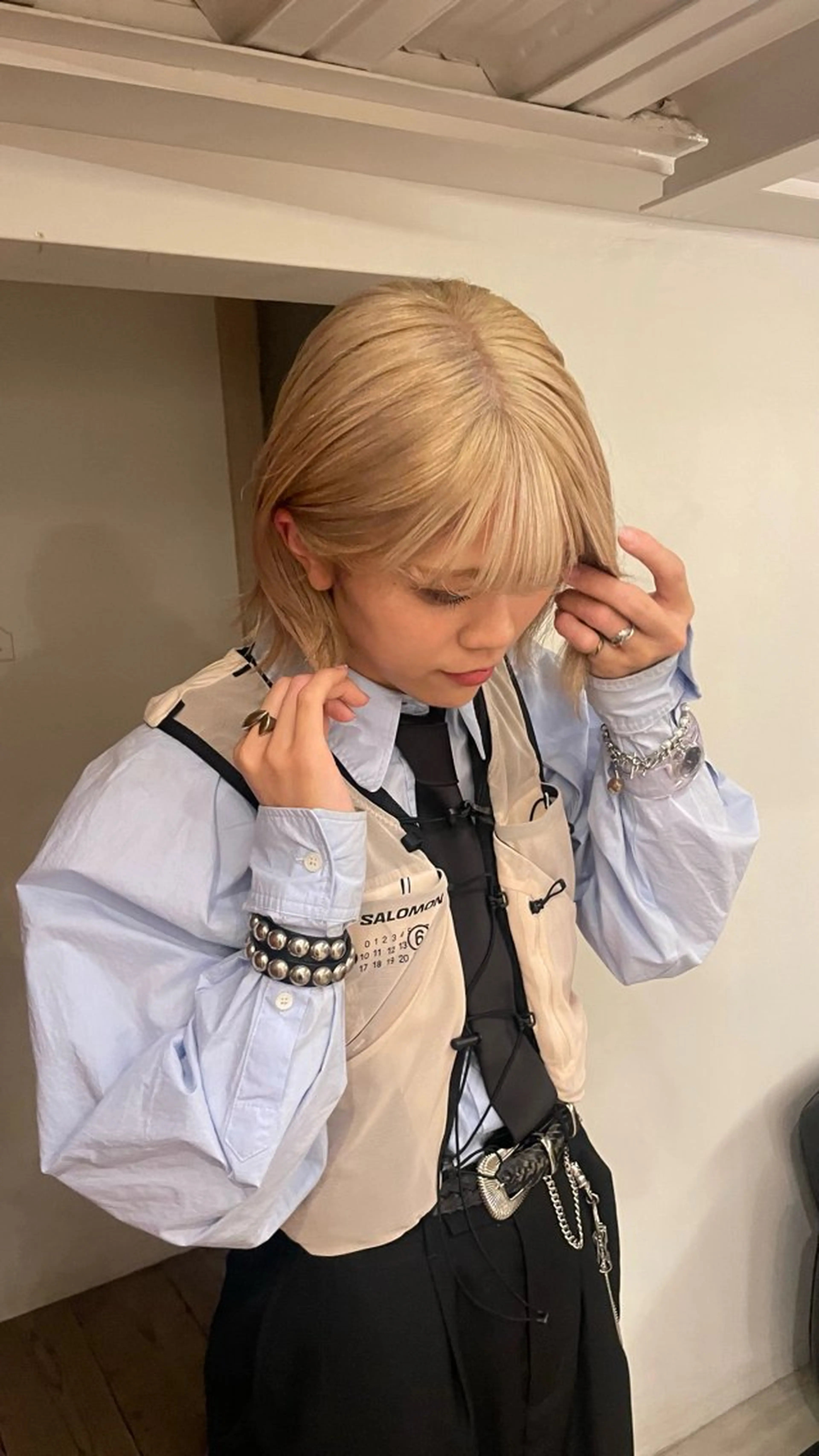 ミディアム カラー ブリーチ 原宿/ケパーマ 🧺ユウマのヘアスタイル