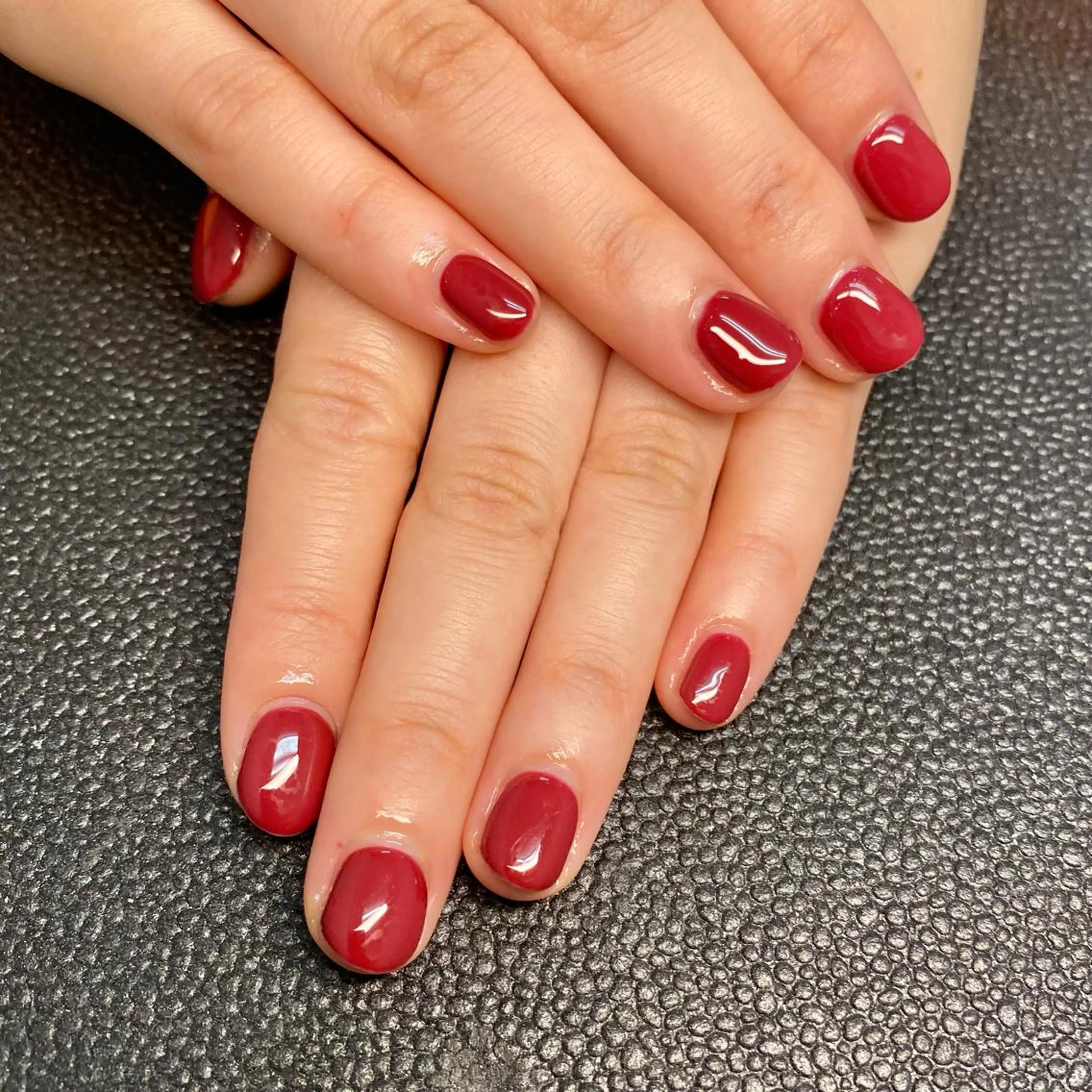 ネイル ワンカラーネイル 赤色 kagami所属・kagami マイのネイルデザイン