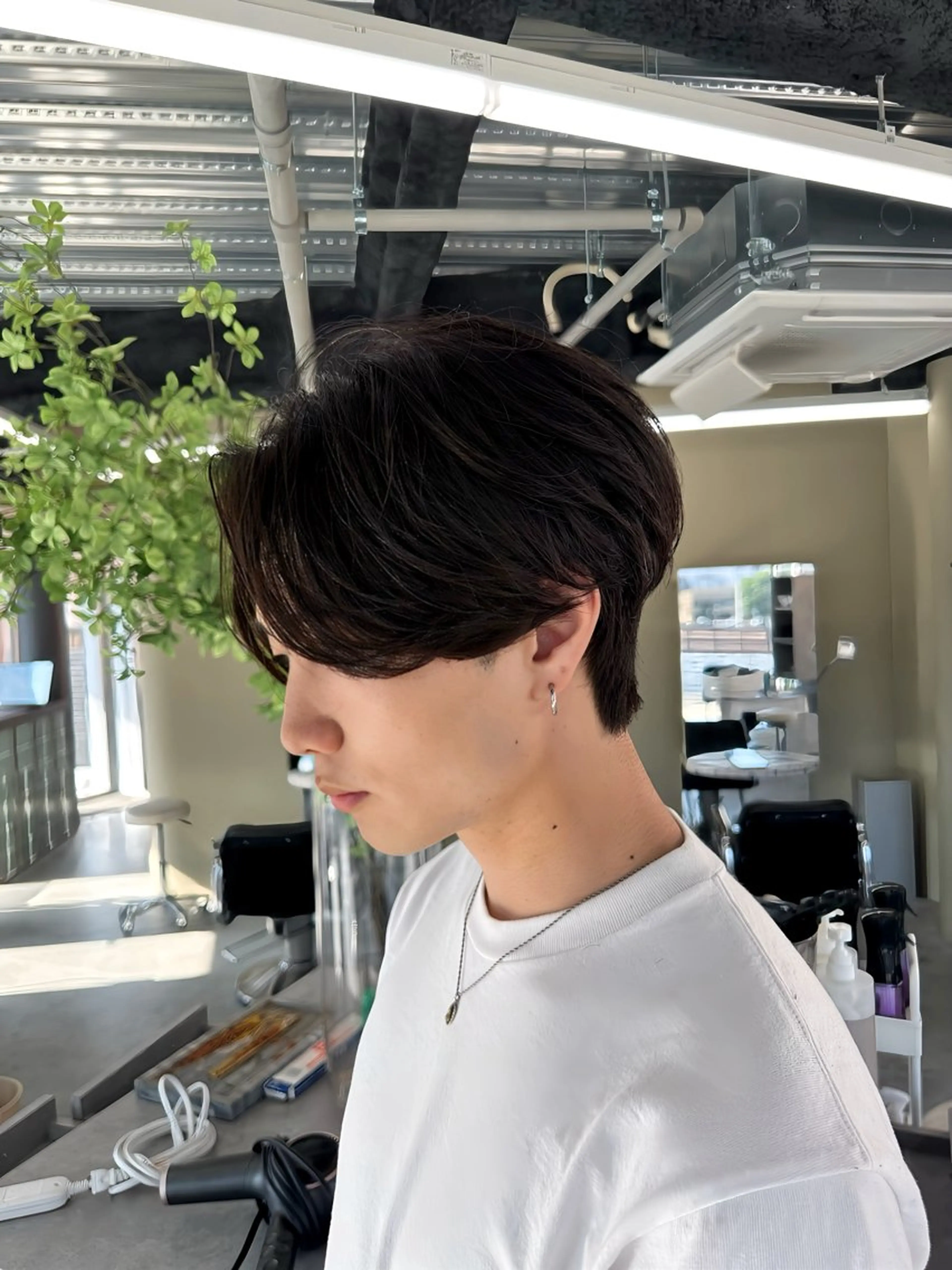 メンズ センターパート 渡辺 良城のヘアスタイル