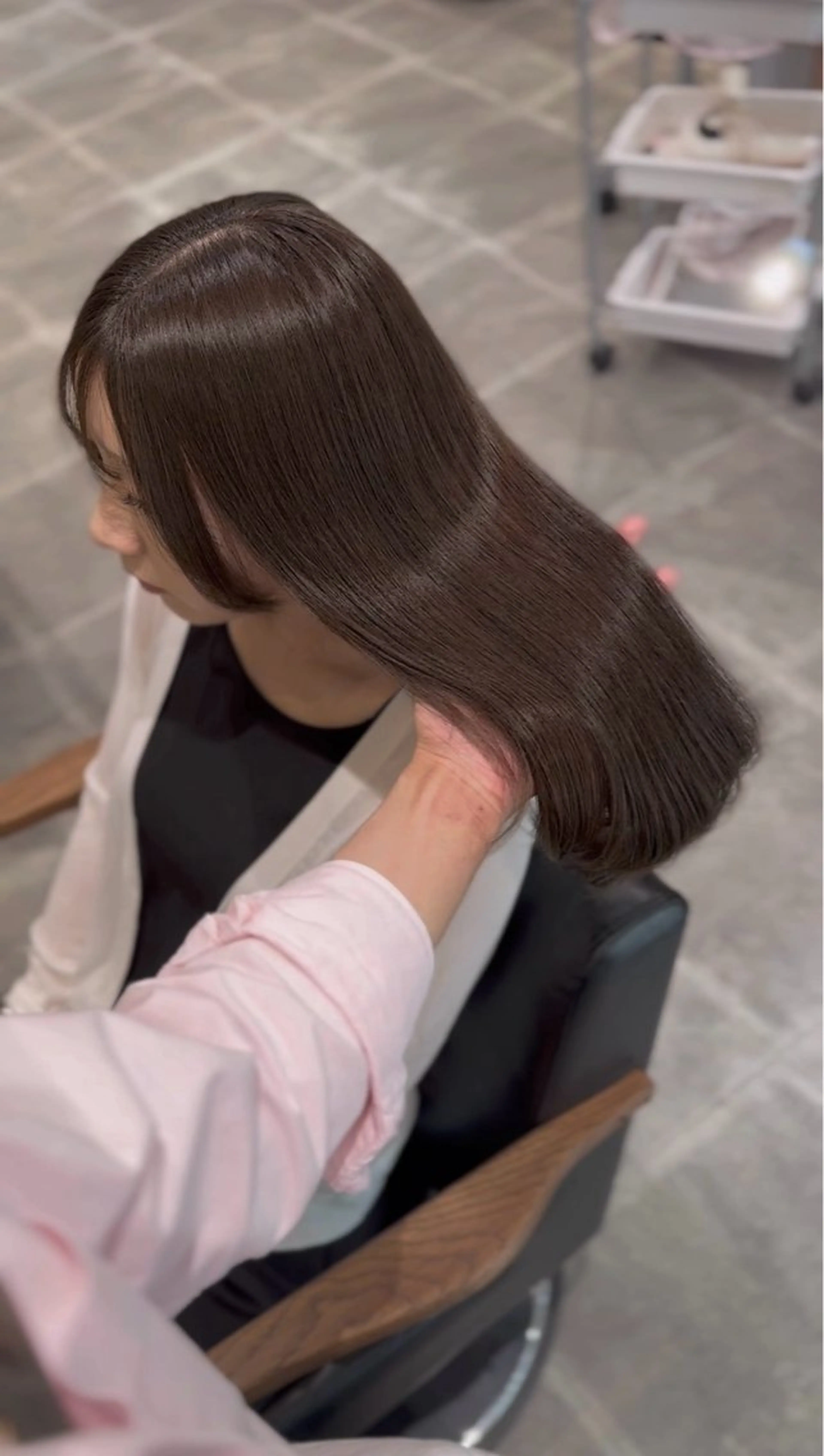 ロング カット ヘアカラー トリートメント 透明感カラー / 髪質改善　小川泰輝のヘアスタイル