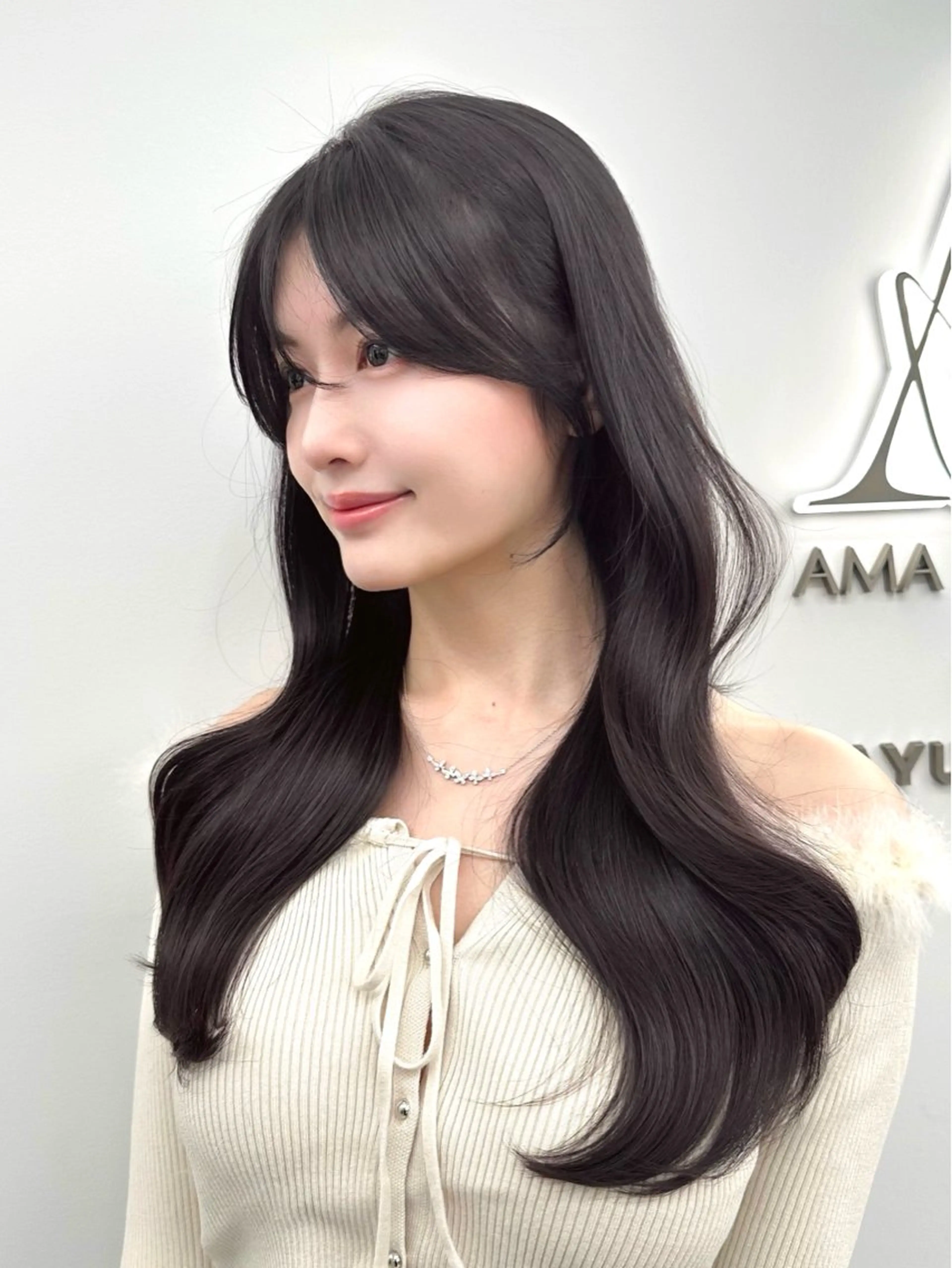 セミロング カラー カット ヘアカラー トリートメント 🇰🇷韓国風くびれ ヘア🇰🇷中村優大のヘアスタイル