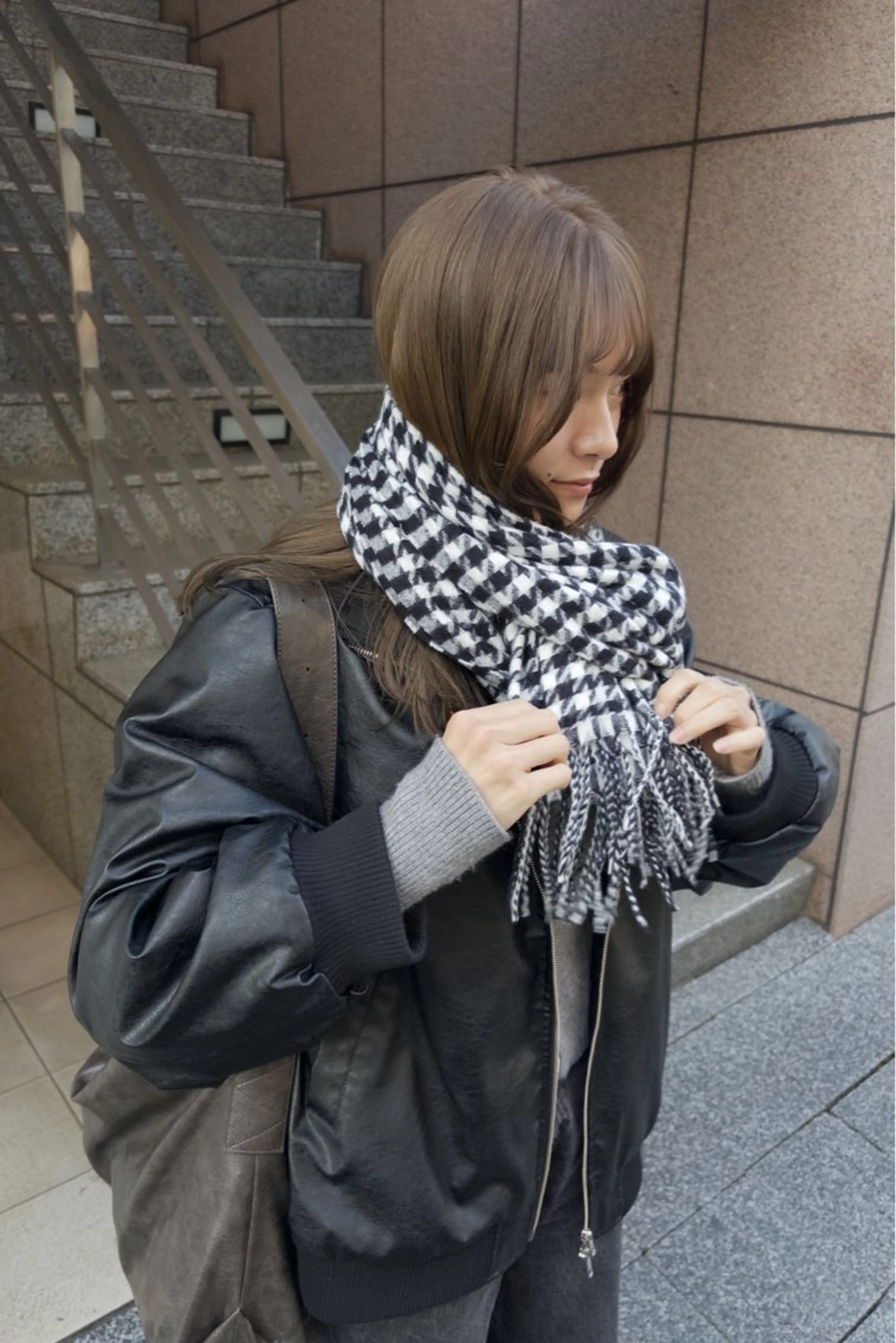 セミロング カラー ヘアカラー じゅわっと暖色カラー 🍊Moemiのヘアスタイル