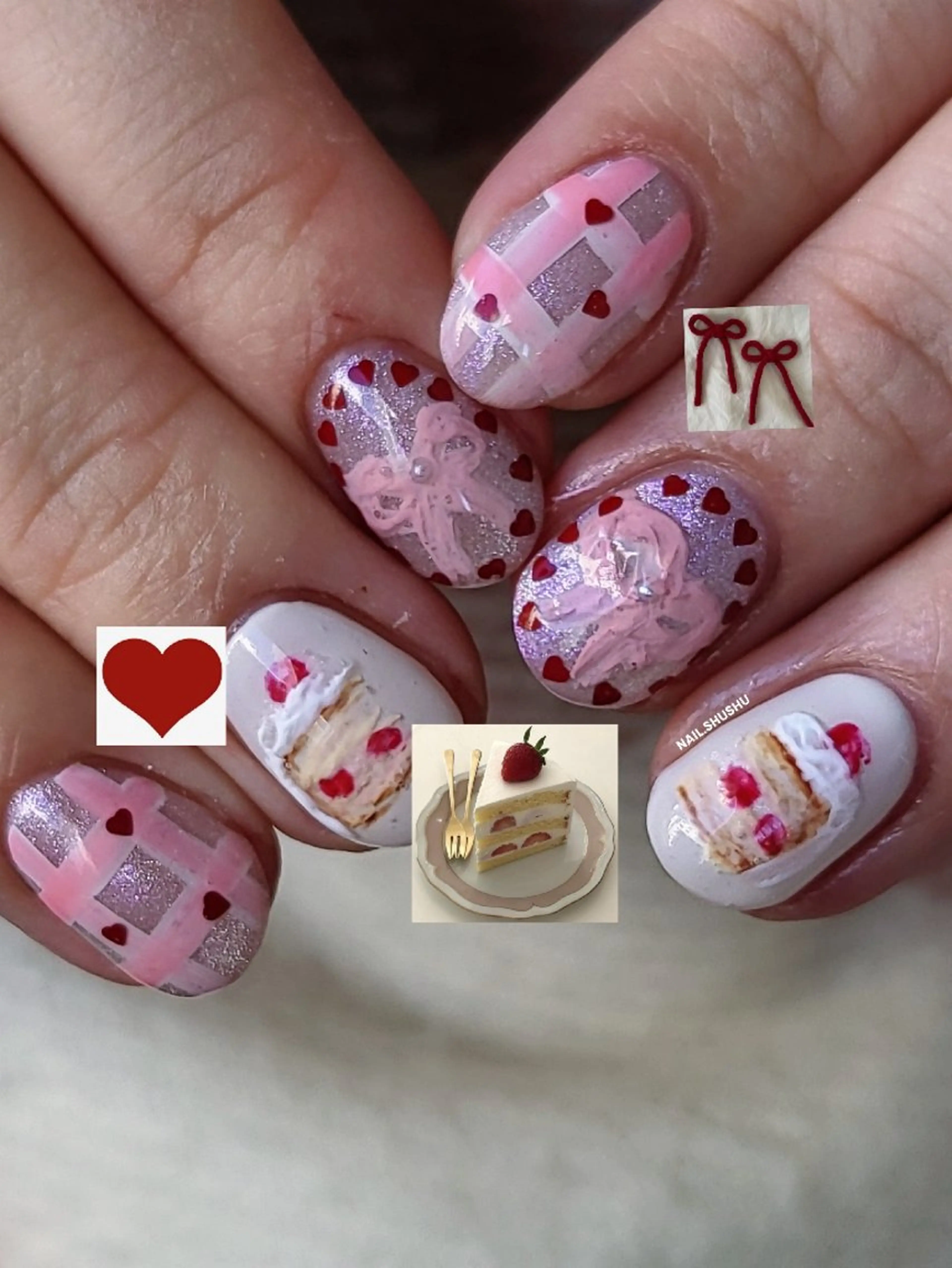 ネイル 3dパーツ/流行り 👧shushu❤️のネイルデザイン