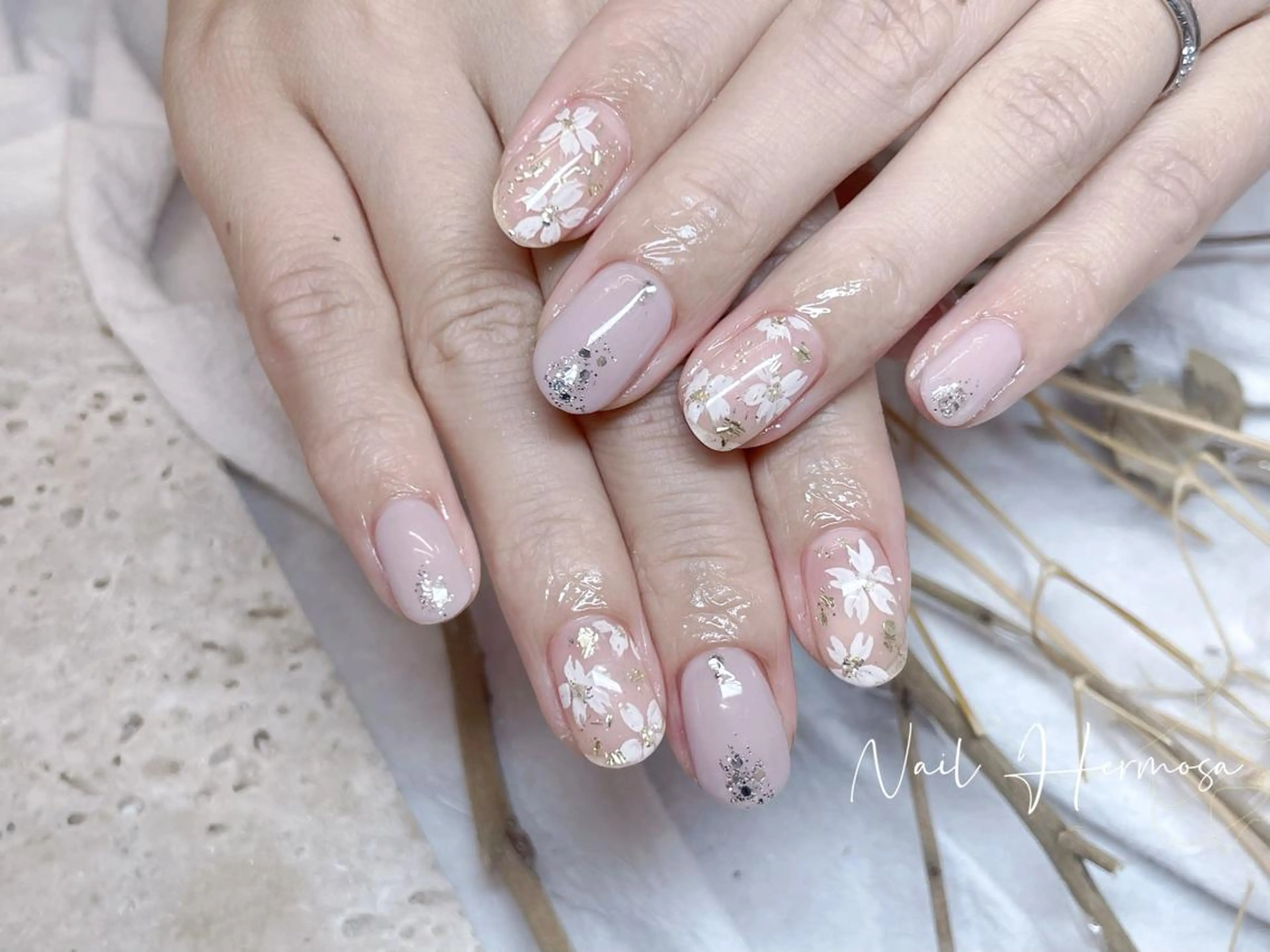 ネイル 長さ出し フラッシュネイル フットネイル ジェルネイル マグネットネイル ハンドネイル ネイル エルモサのネイルデザイン