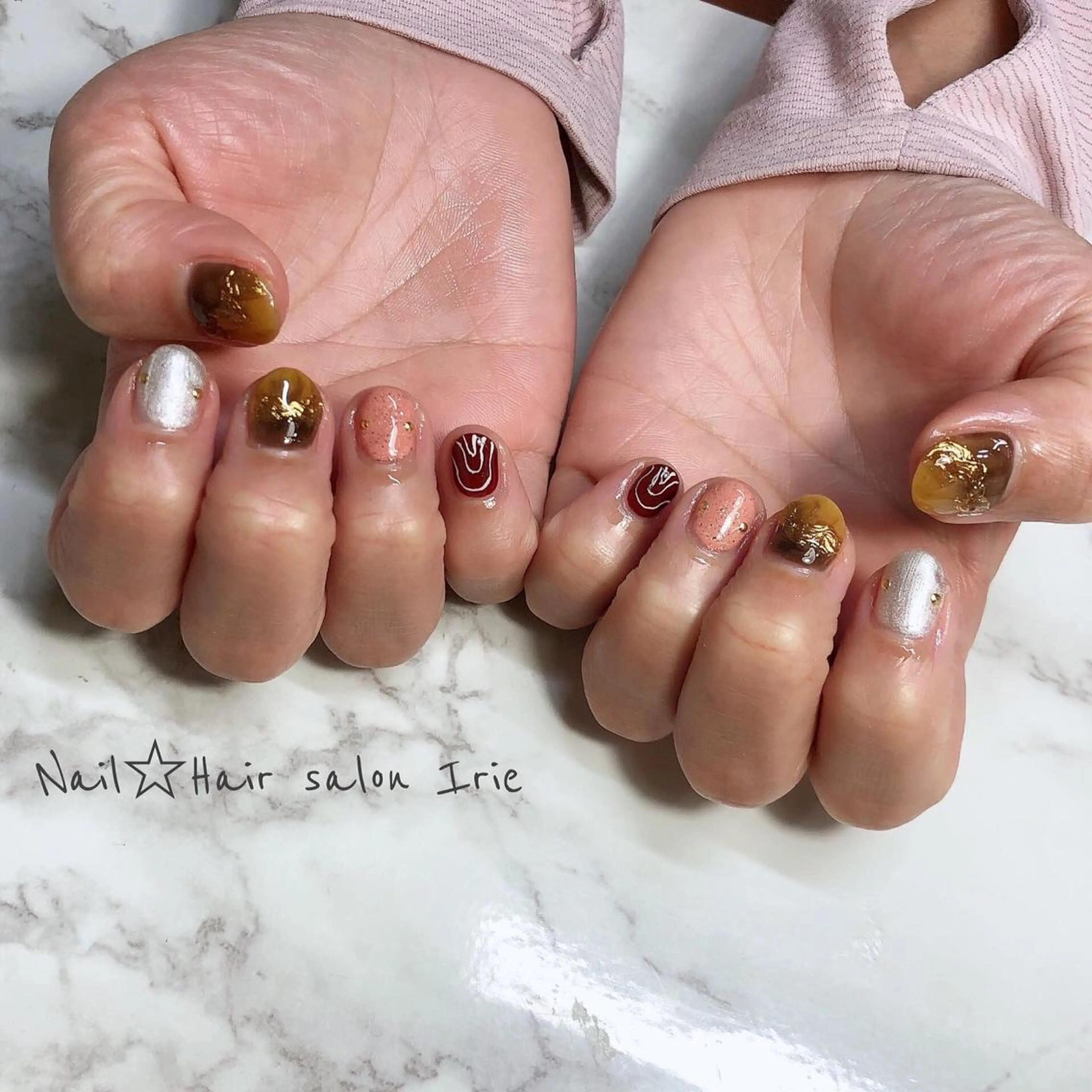 ネイル ハンドネイル Hair salon Irie所属・與儀 知佳のネイルデザイン