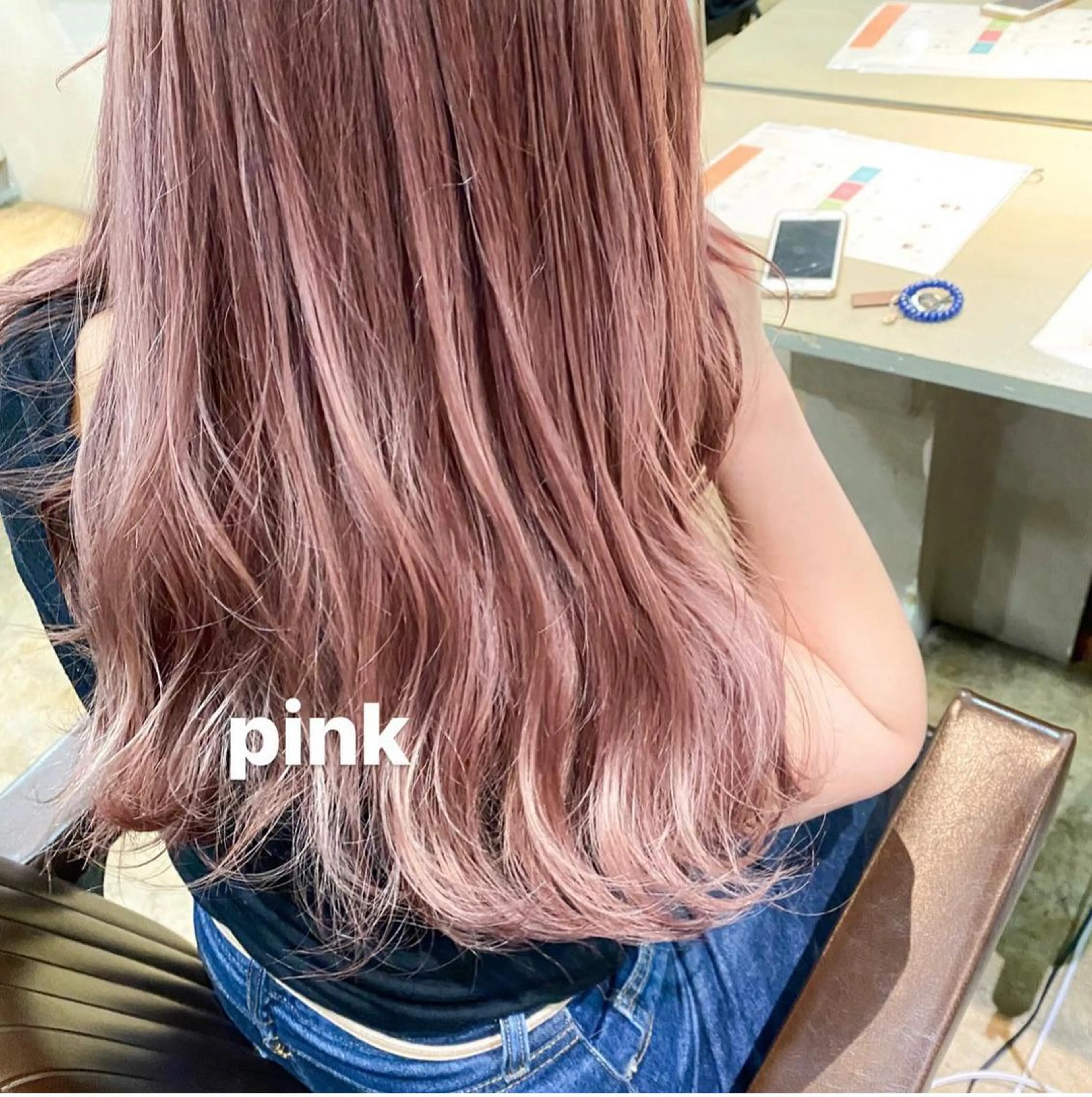 ロング カラー 会社OKなのに、 ちゃんと可愛い🤎のヘアスタイル