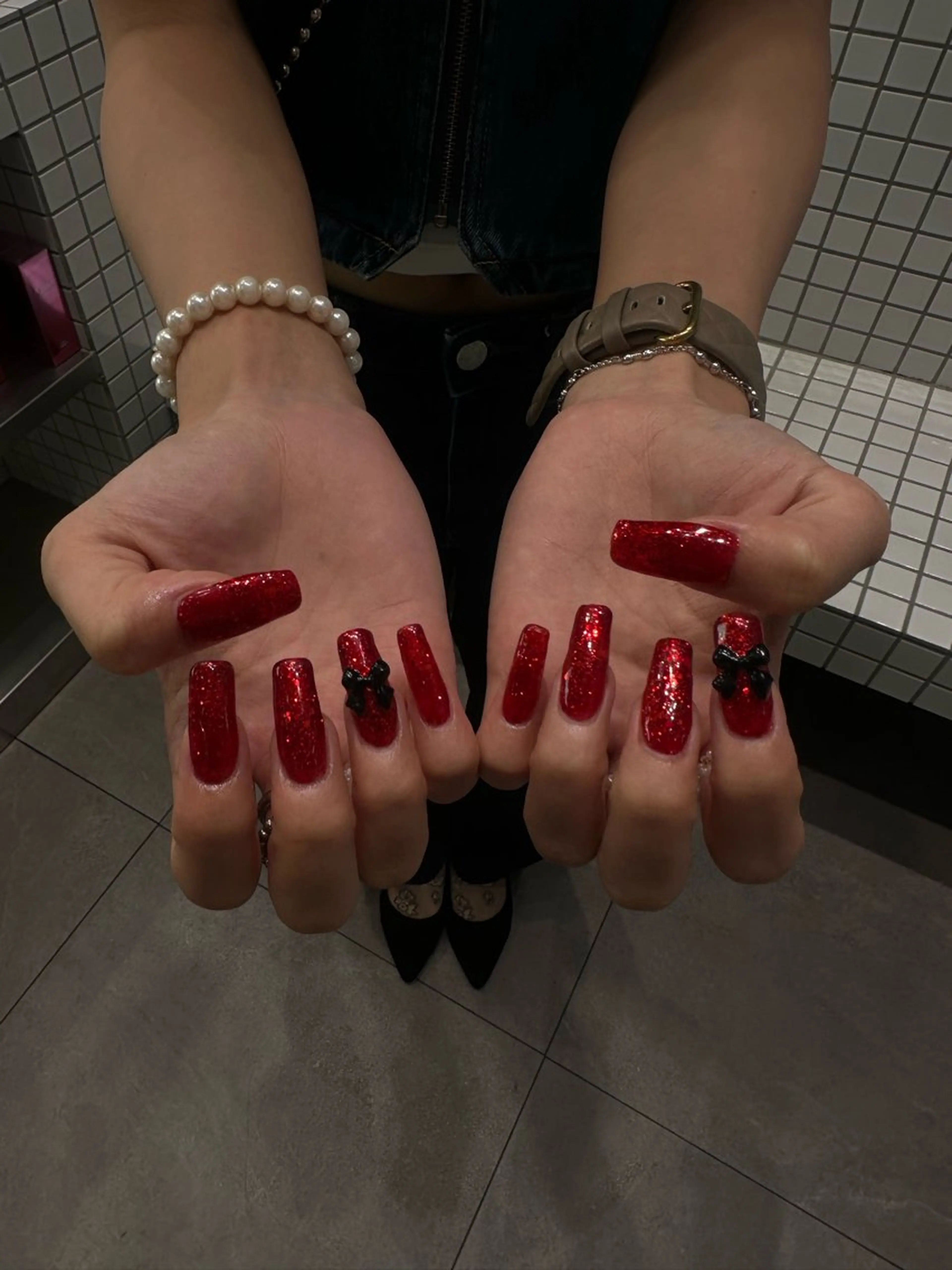 ネイル リボン eye/nail⋆. shiho.:*☆のヘアスタイル