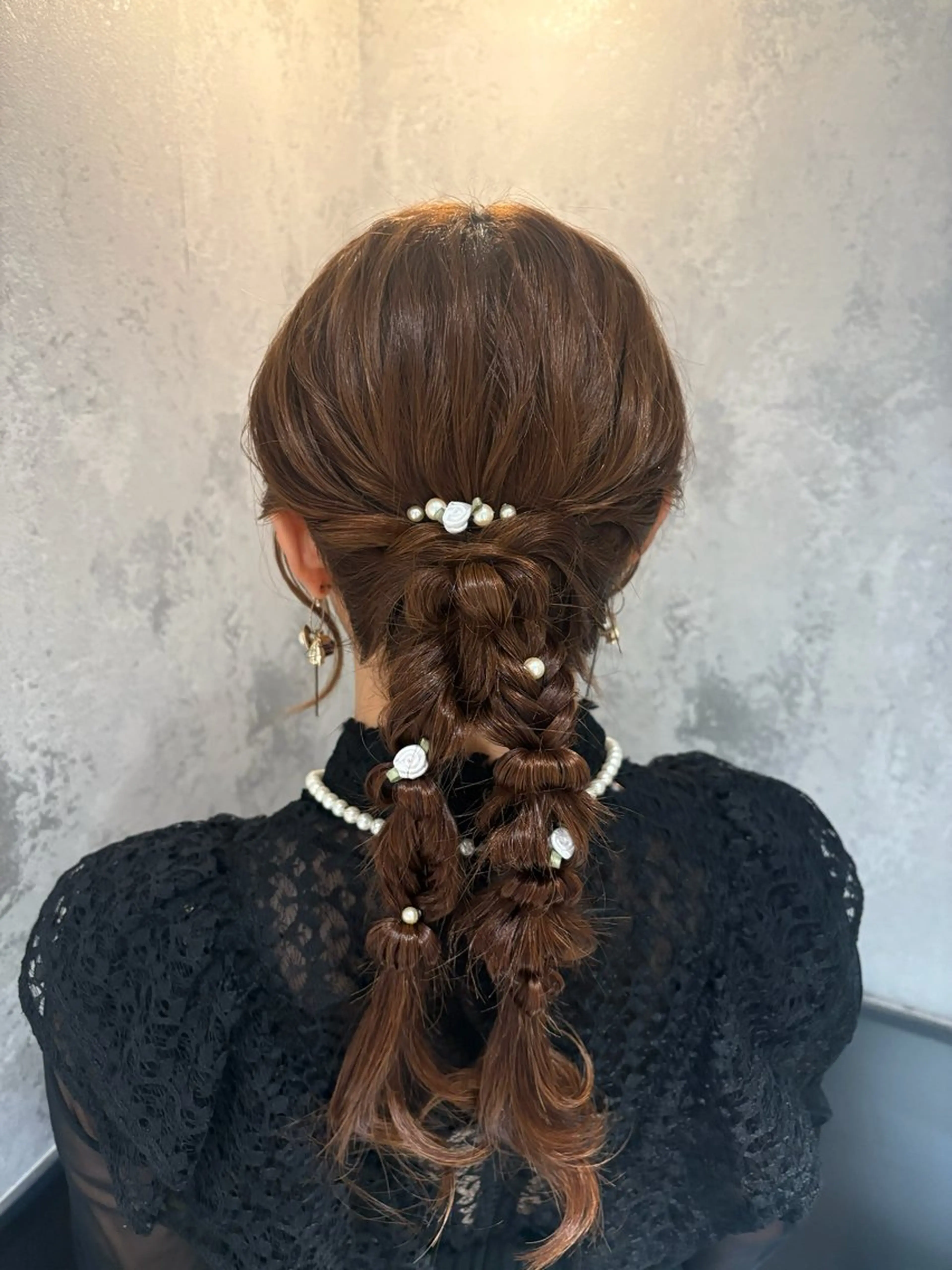 ロング 横浜/髪質改善/ 艶髪カラー/アレンジのヘアスタイル