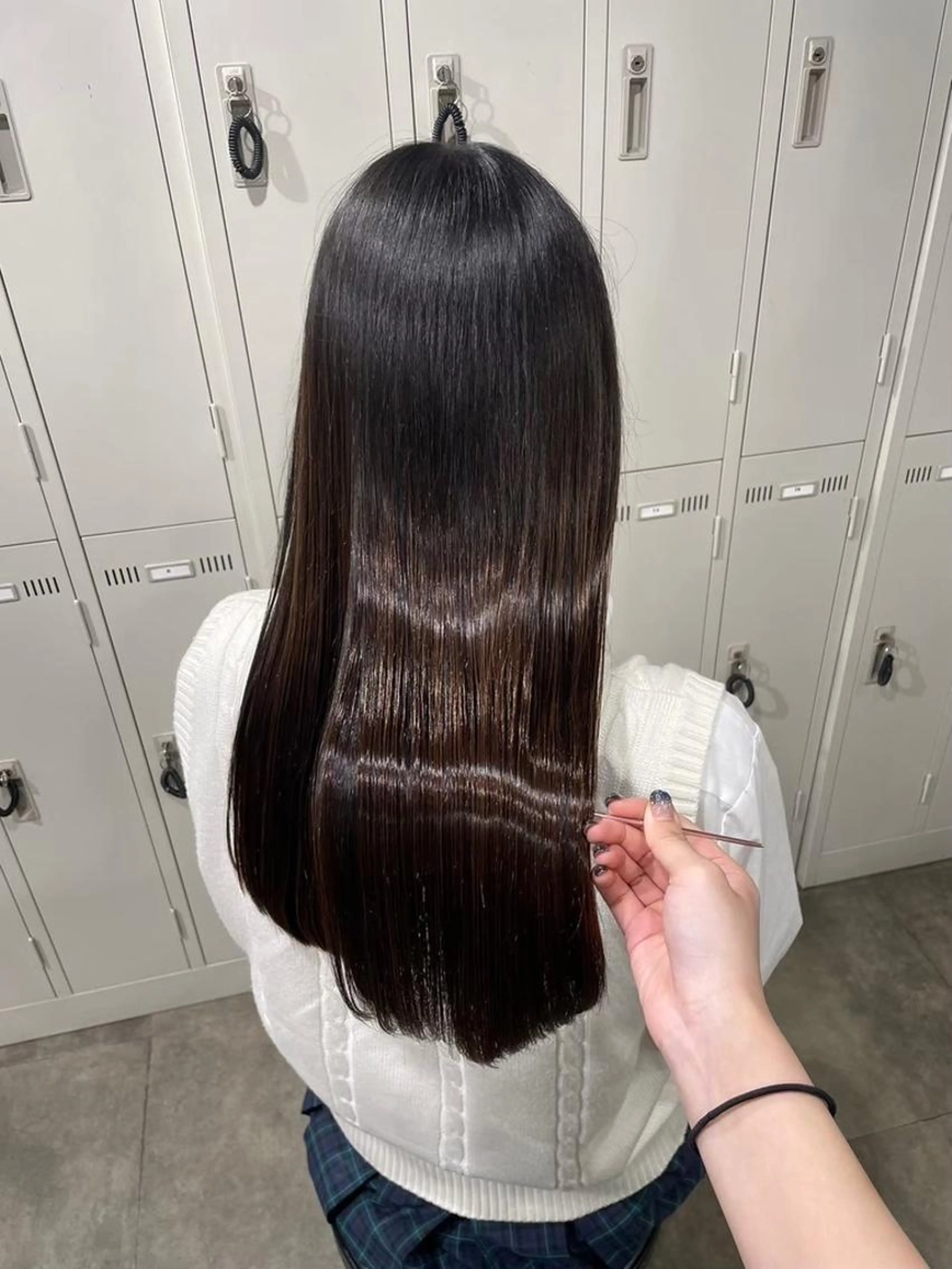 🤍期間限定🤍うる艶ガーリーなワンカラー➕髪質改善トリートメント🎀の写真