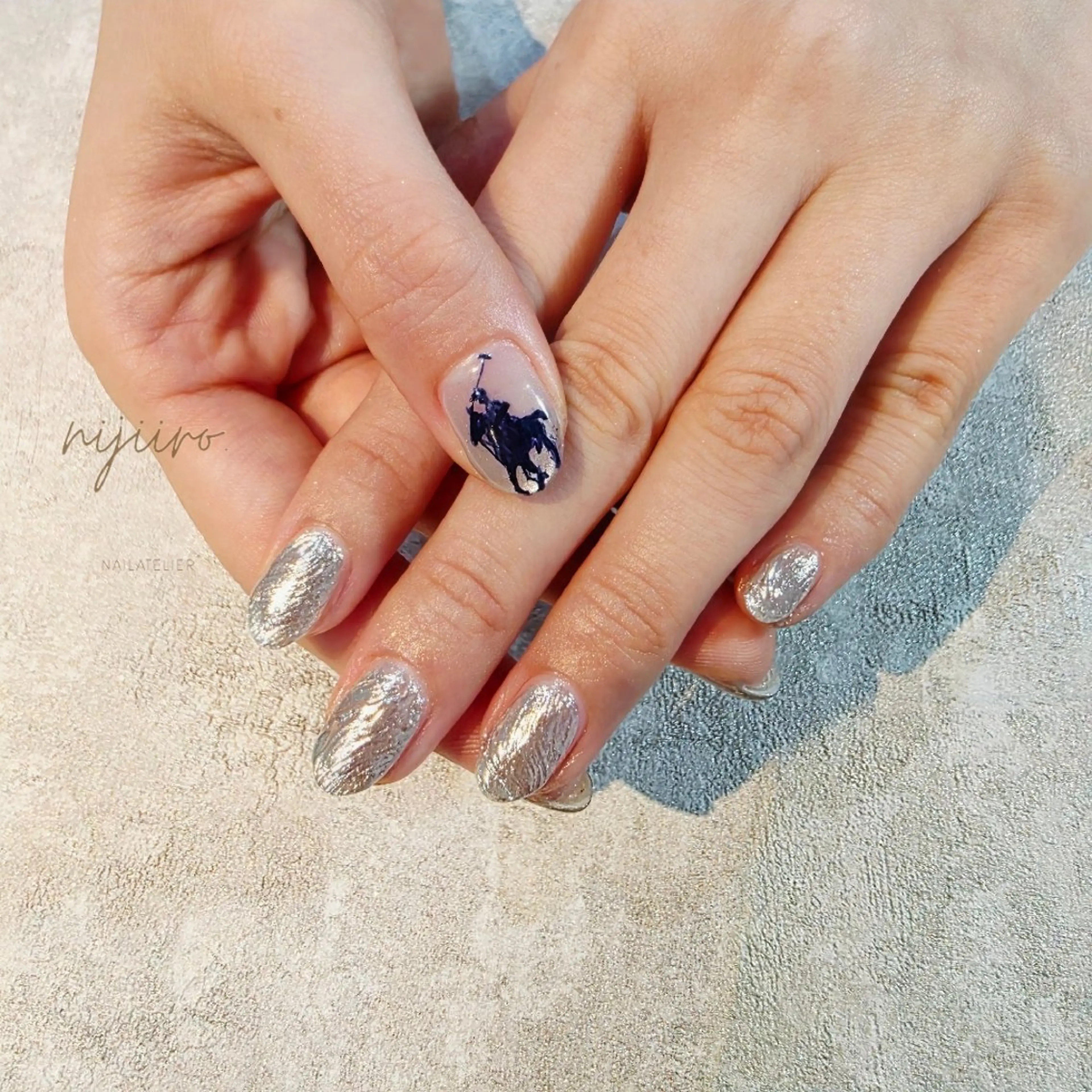 ネイル ハンドネイル nailatelier nijiiro.所属・nijiiro🌈 サトウのネイルデザイン