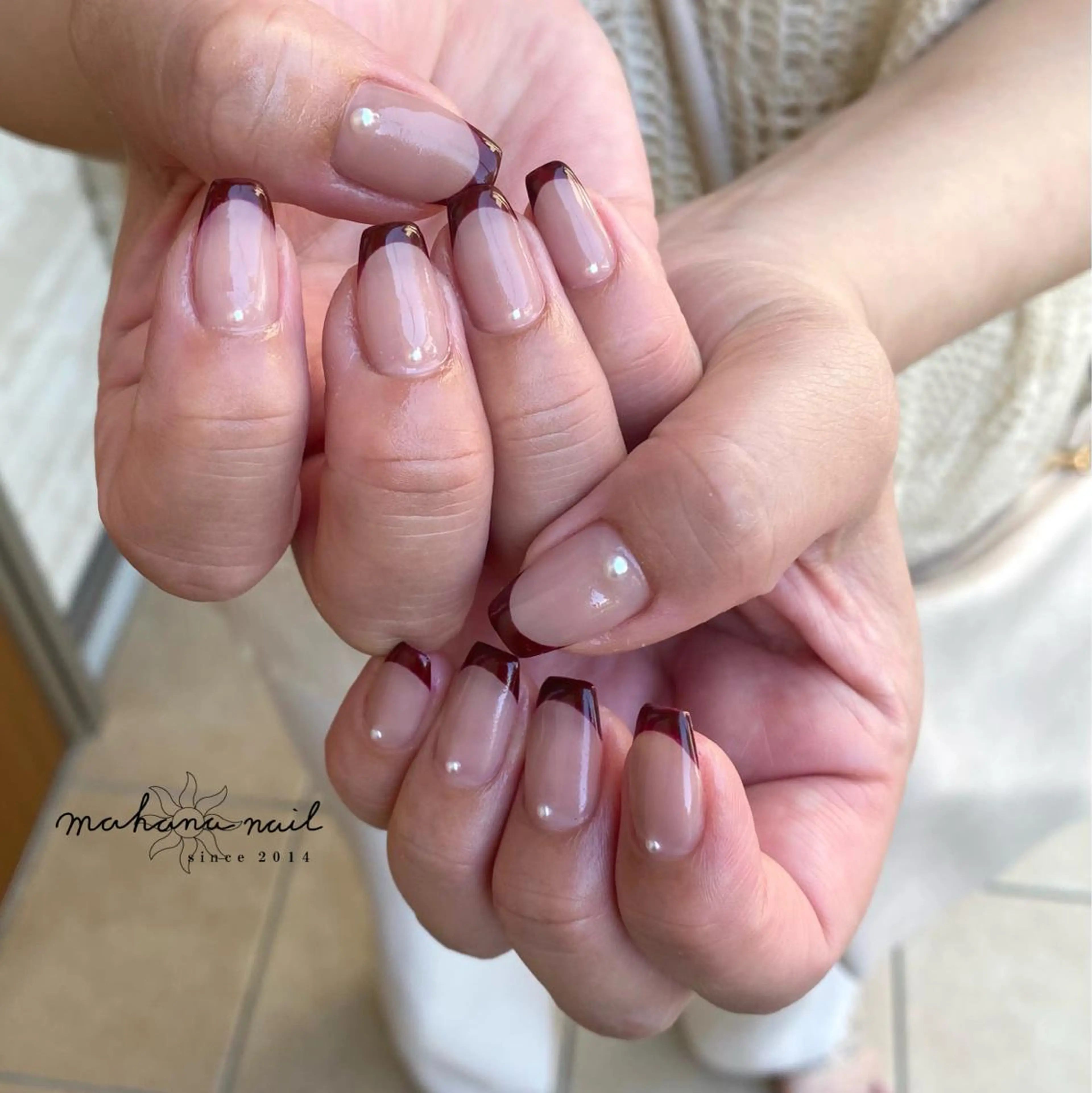 ネイル フレンチネイル mahana nailのネイルデザイン