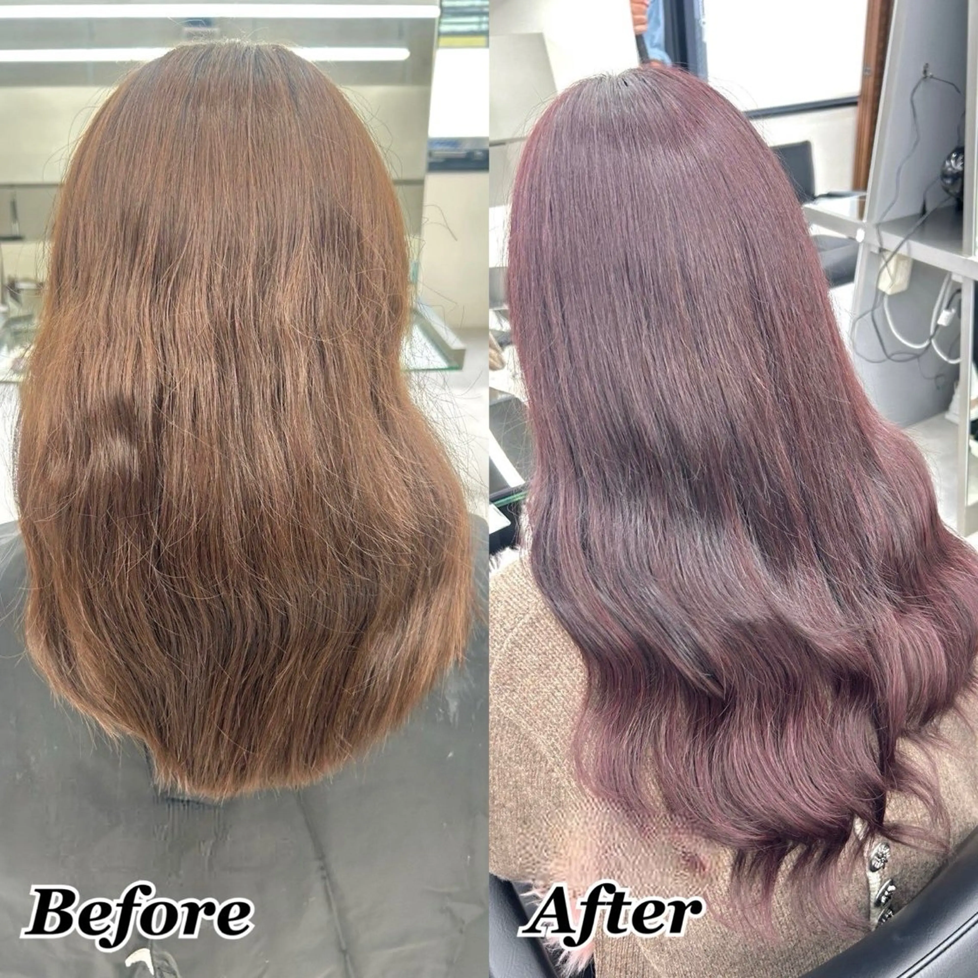 ヘアカラー エクステ ヘアメ🎀推しカラー 🥣横浜/しほ🧸のヘアスタイル