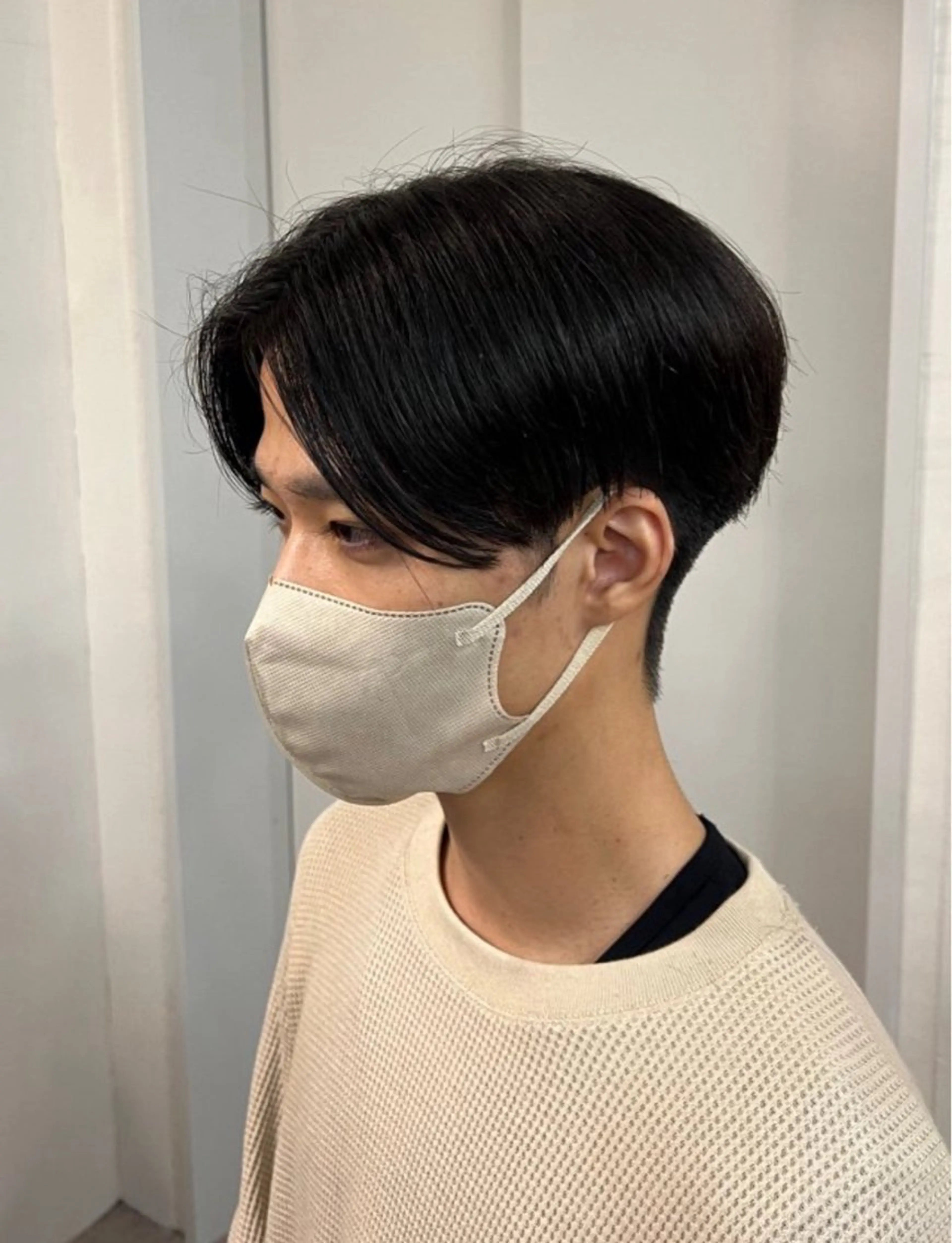 メンズ センターパート カット パーマ hana ・メンズ特化のヘアスタイル