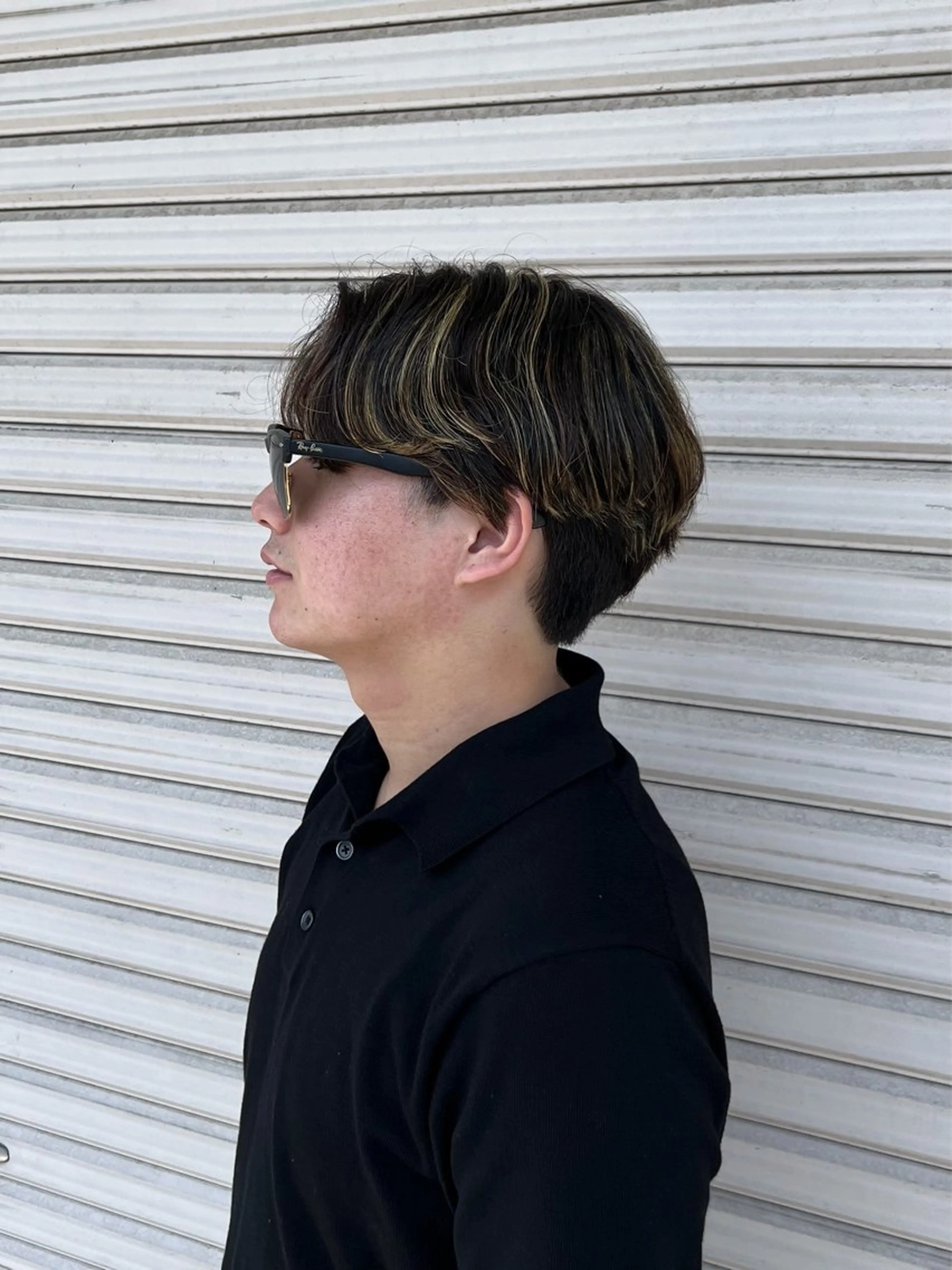 カラー メンズ ヘアカラー 艶カラー×デザイン カラー特化/値賀大樹のヘアスタイル