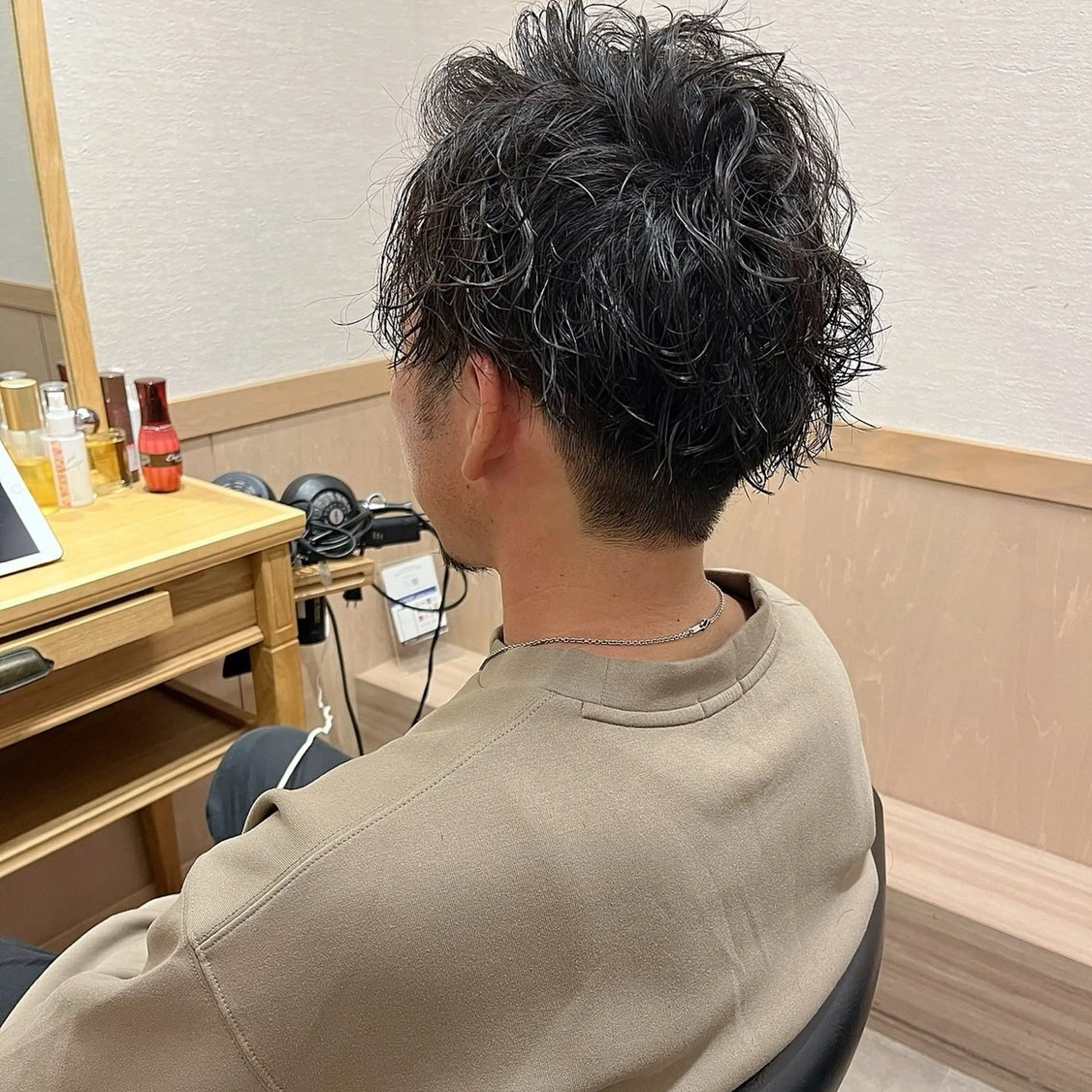 メンズカット+パーマの写真