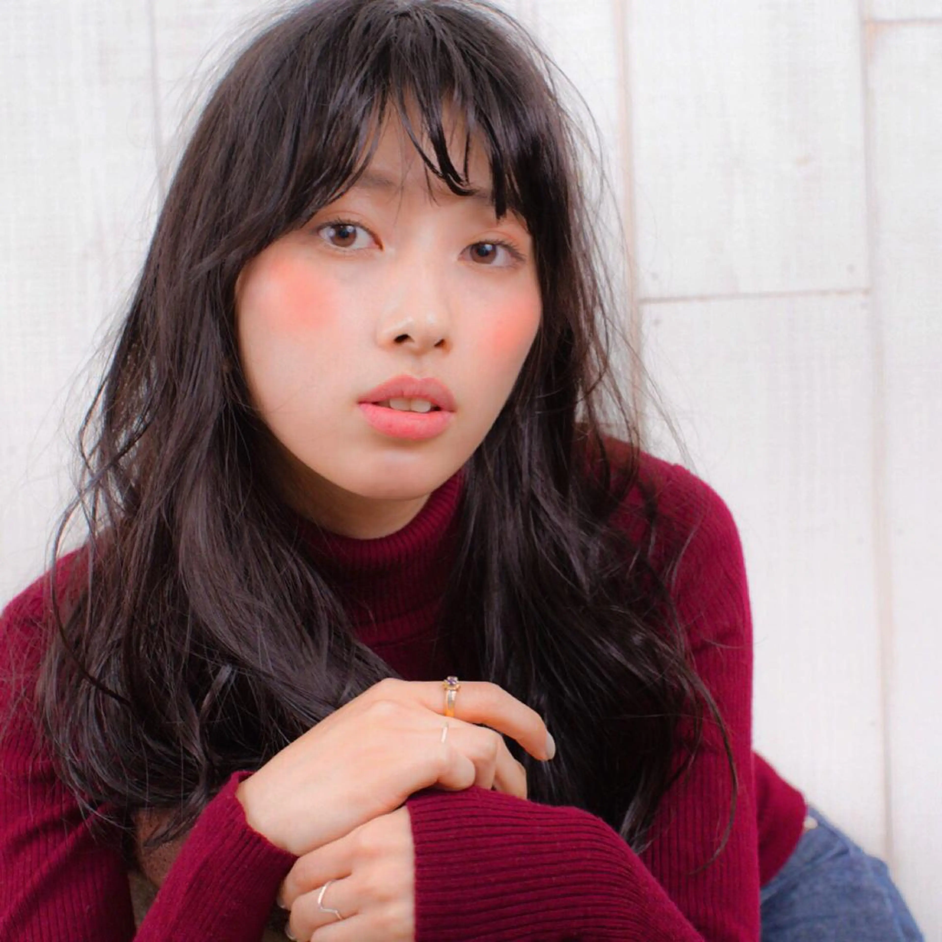 セミロング カラー THE DAY所属・AKI HASHIMOTOのヘアスタイル