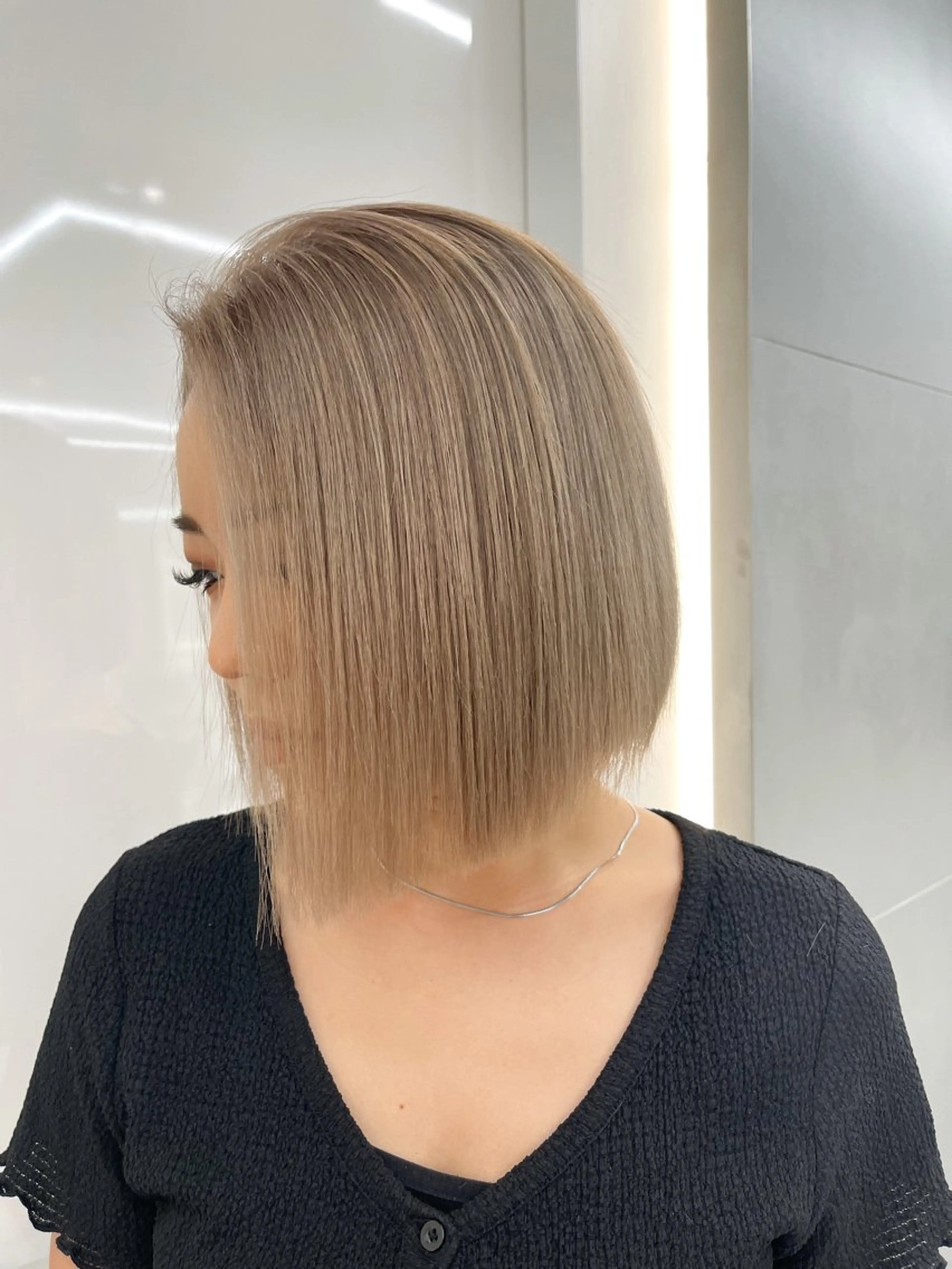 ショート カラー バレイヤージュ ブリーチ ケアブリーチ ダブルカラー イヤリングカラー トリートメント /カラー/NAOKIのヘアスタイル