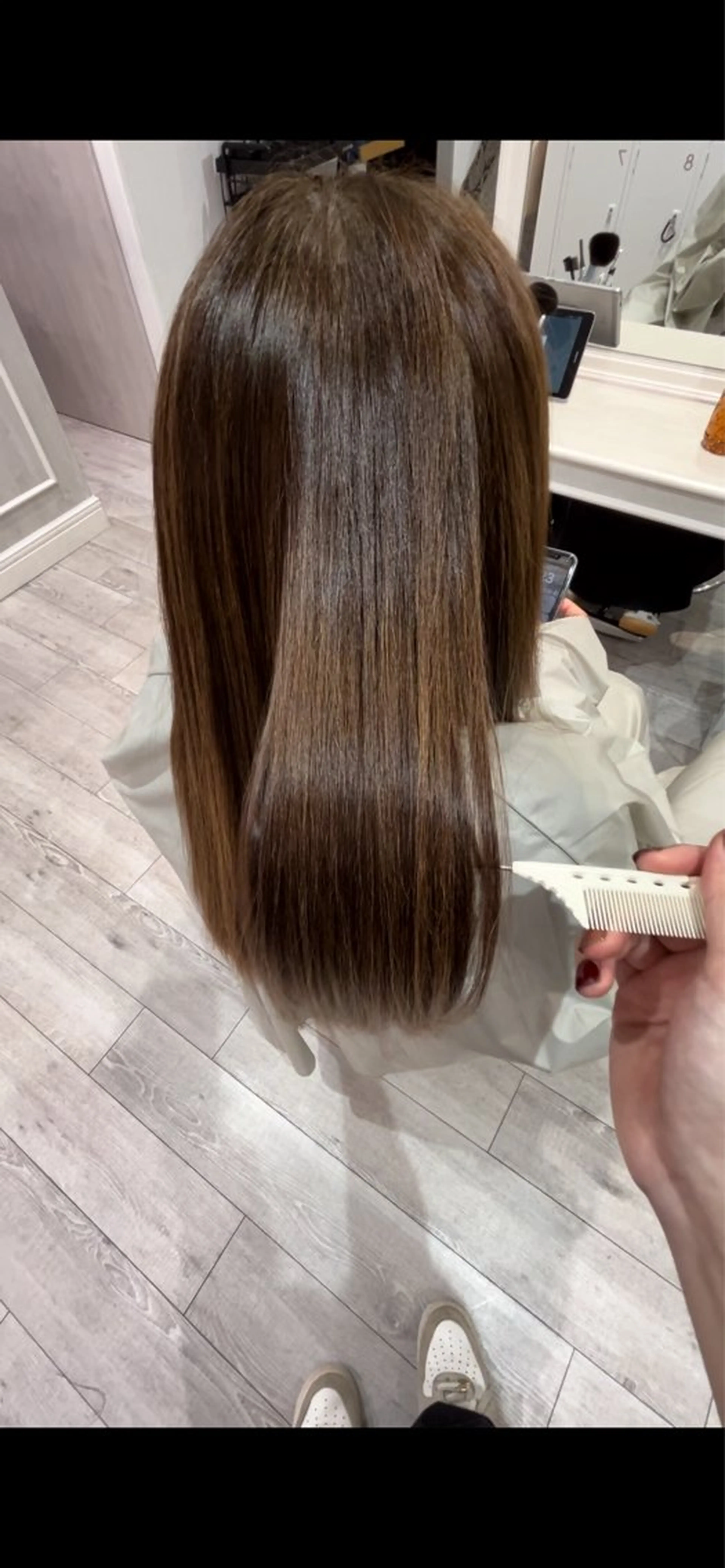 ロング 縮毛矯正 Akane🤎 ash本八幡のヘアスタイル