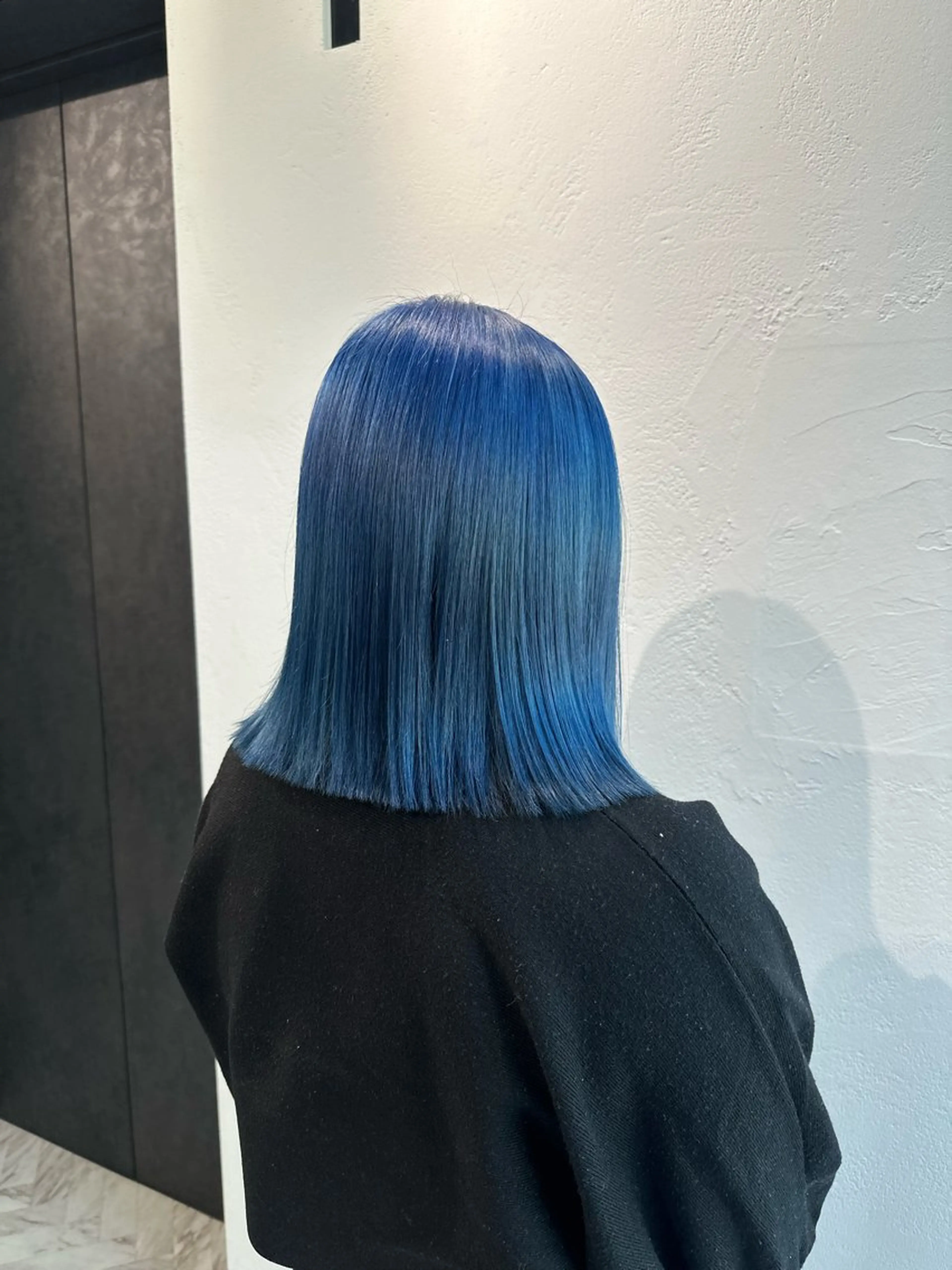 ミディアム カラー ブリーチ ブルーカラー ケアブリーチ ハイトーンカラー ボブ ヘアカラー トリートメント インナーカラー/レイ ヤーカット♡/マキシのヘアスタイル