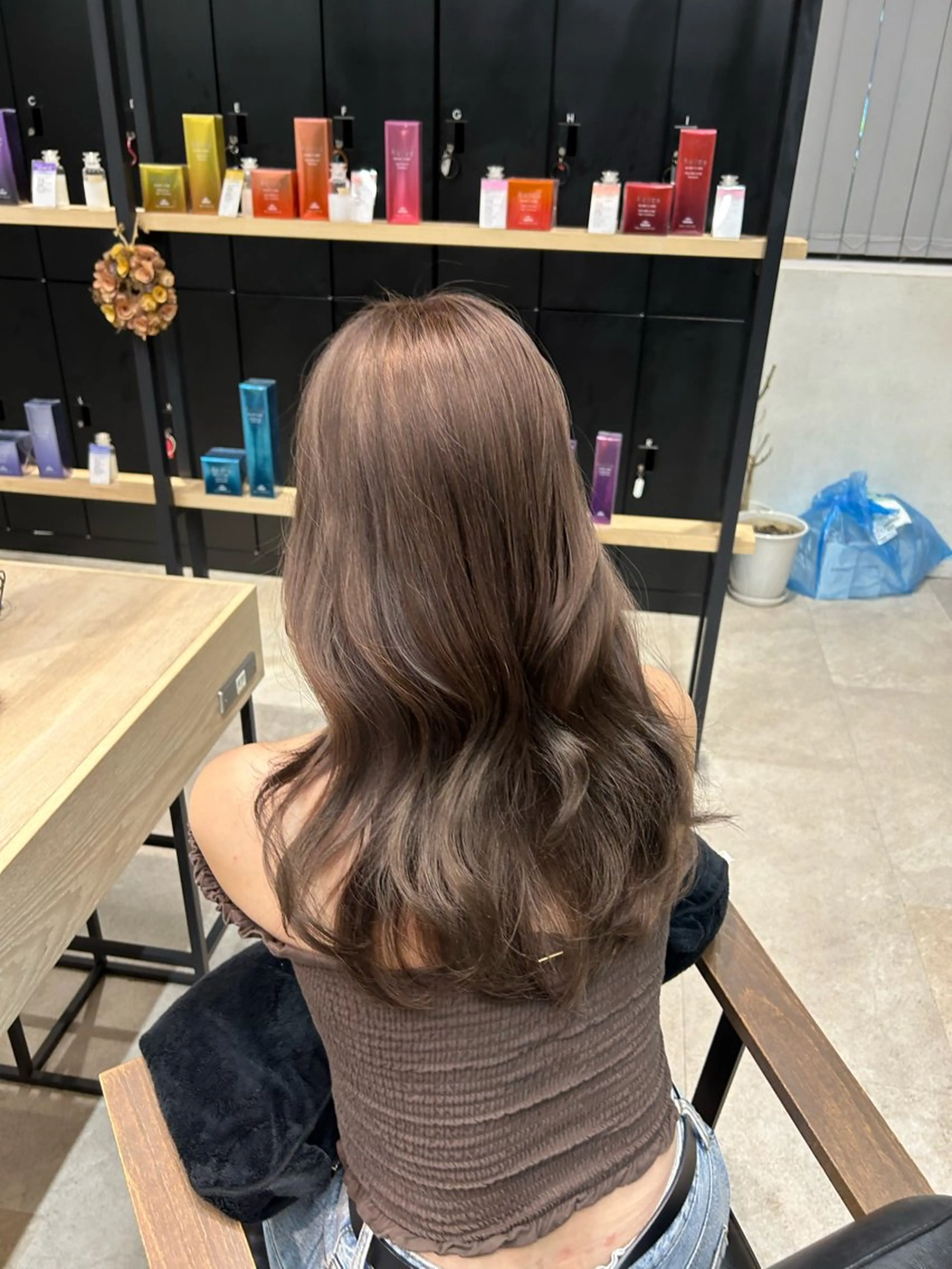 カラー ヘアカラー グレージュ┆うる艶 ┆ゆうはのヘアスタイル