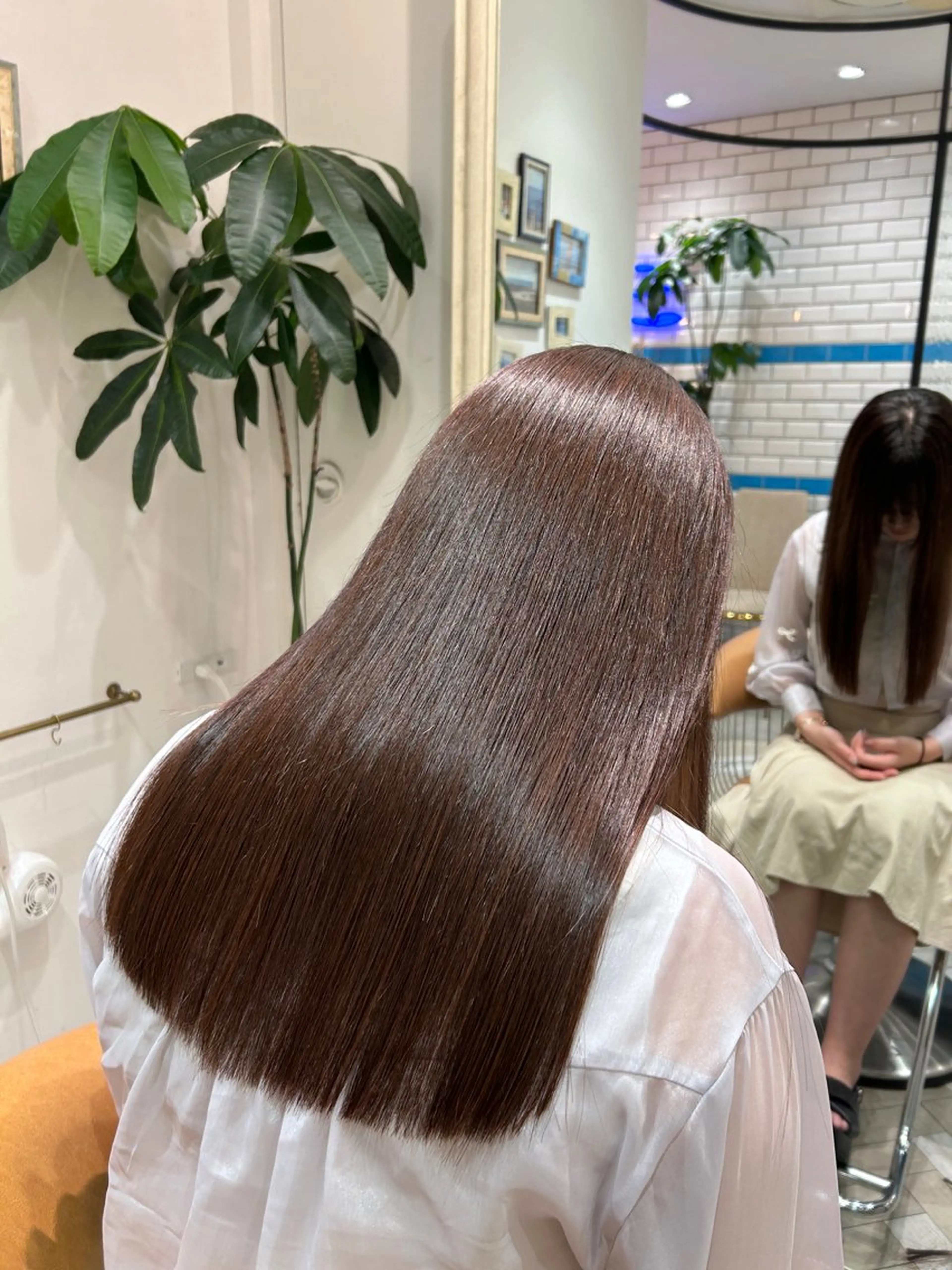 ロング ボブ/レイヤーボブ/ 髪質改善/梶川 夏季のヘアスタイル