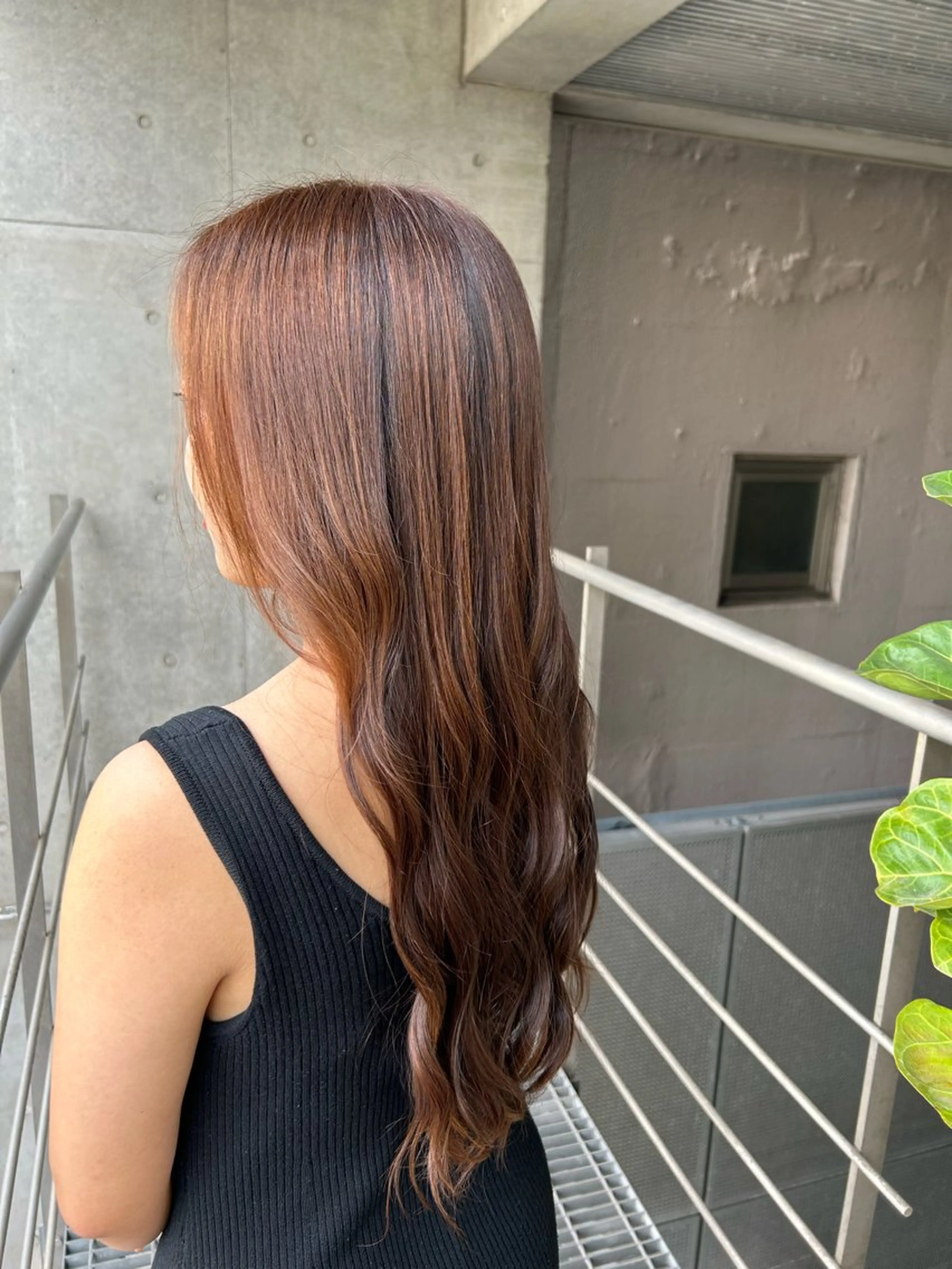 ロング カラー ブラウンカラー PREVIA銀座渡辺 真矢のヘアスタイル